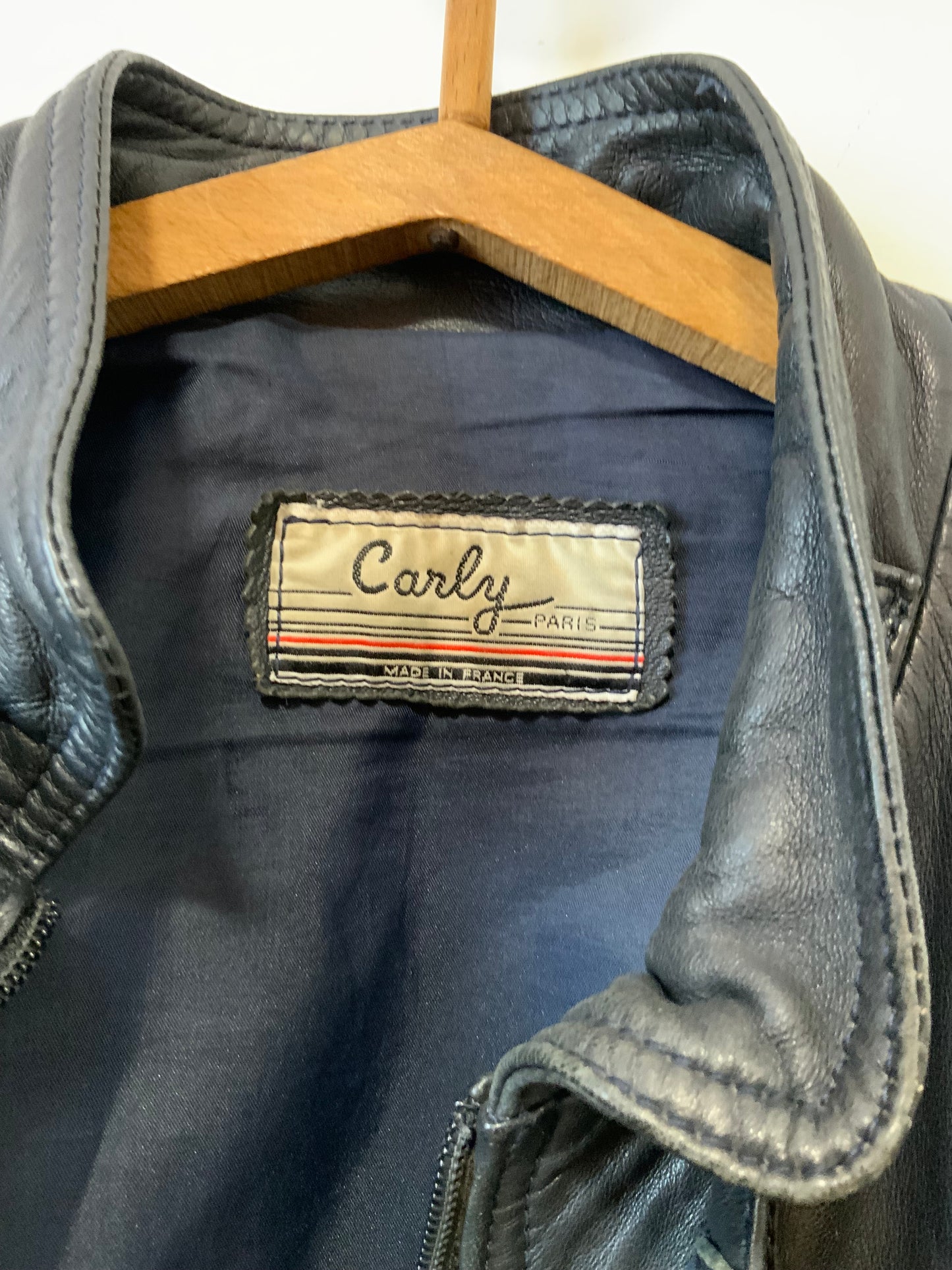 Blouson Cuir Vintage Luxe Carly Paris Made in France 1970/80