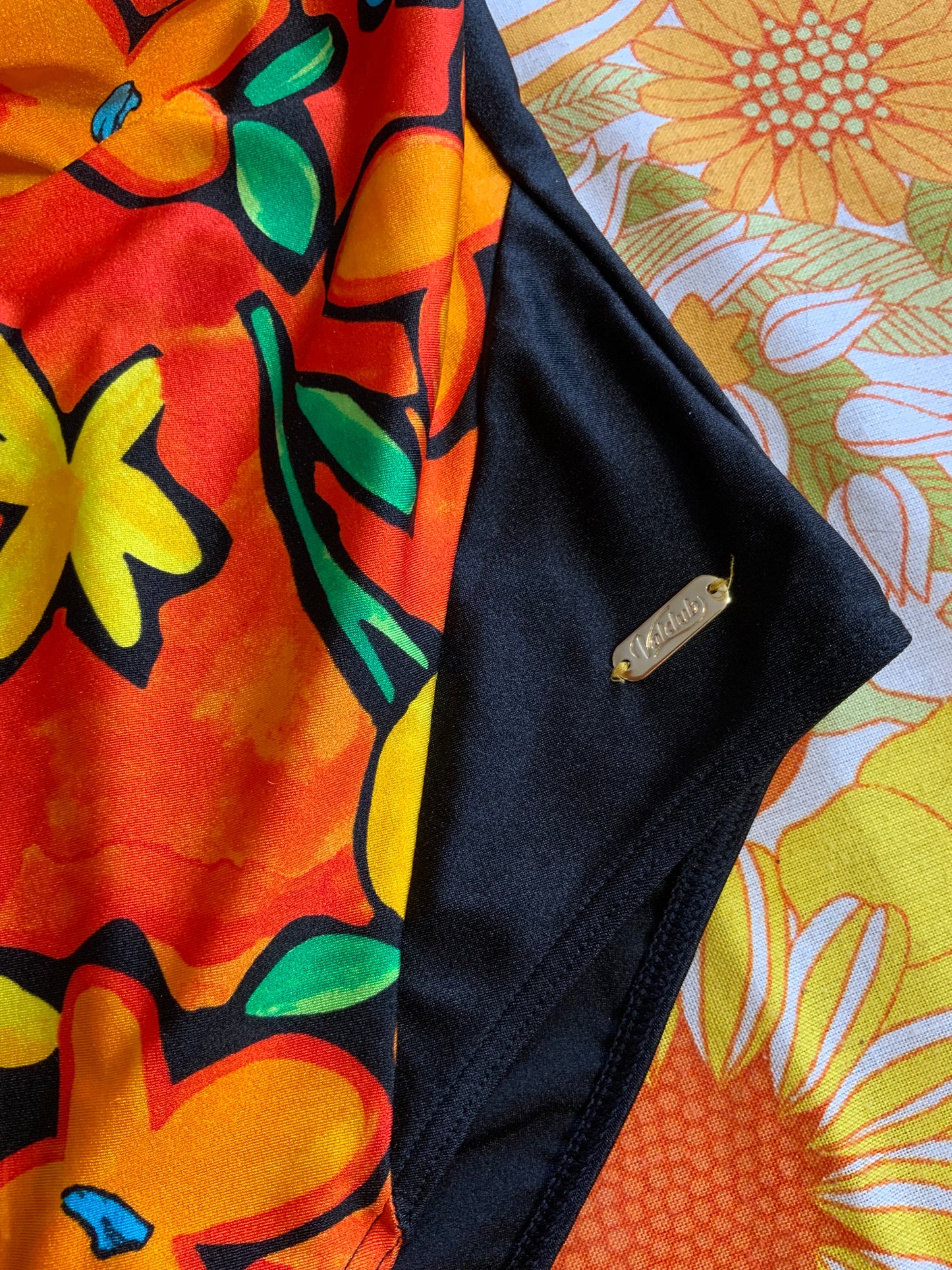 Maillot de bain 1 pièce à fleurs Vintage 1990