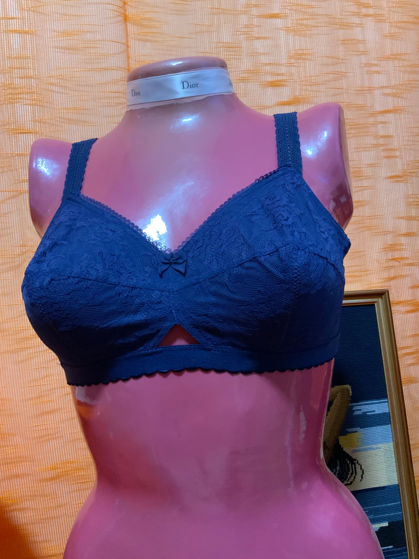 Soutien Gorge Triumph dentelle fleurs Vintage Deadstock 1970