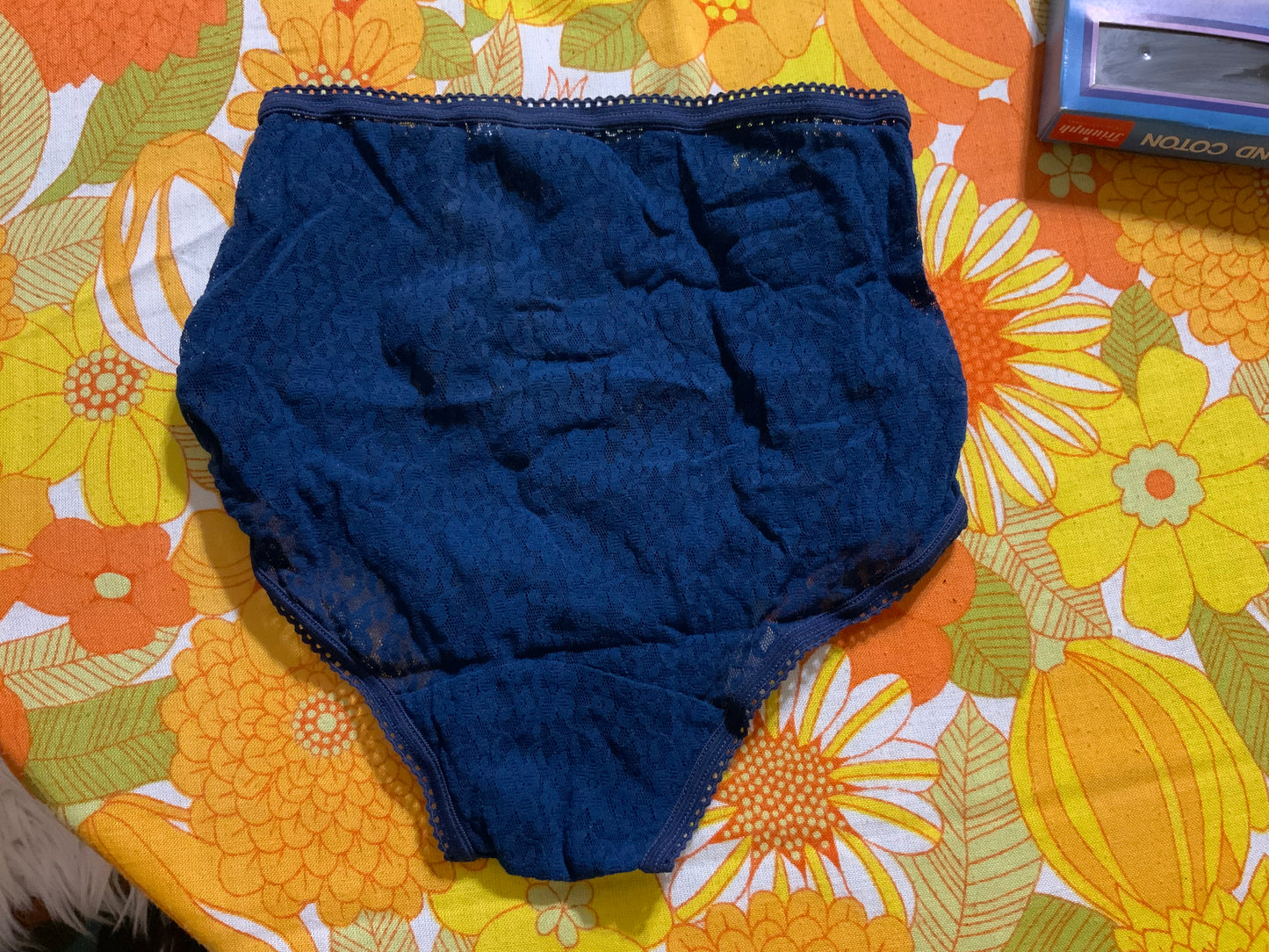 Culotte Neuve Deadstock 1970 Triumph Dentelle Fleurs Modele Claudine