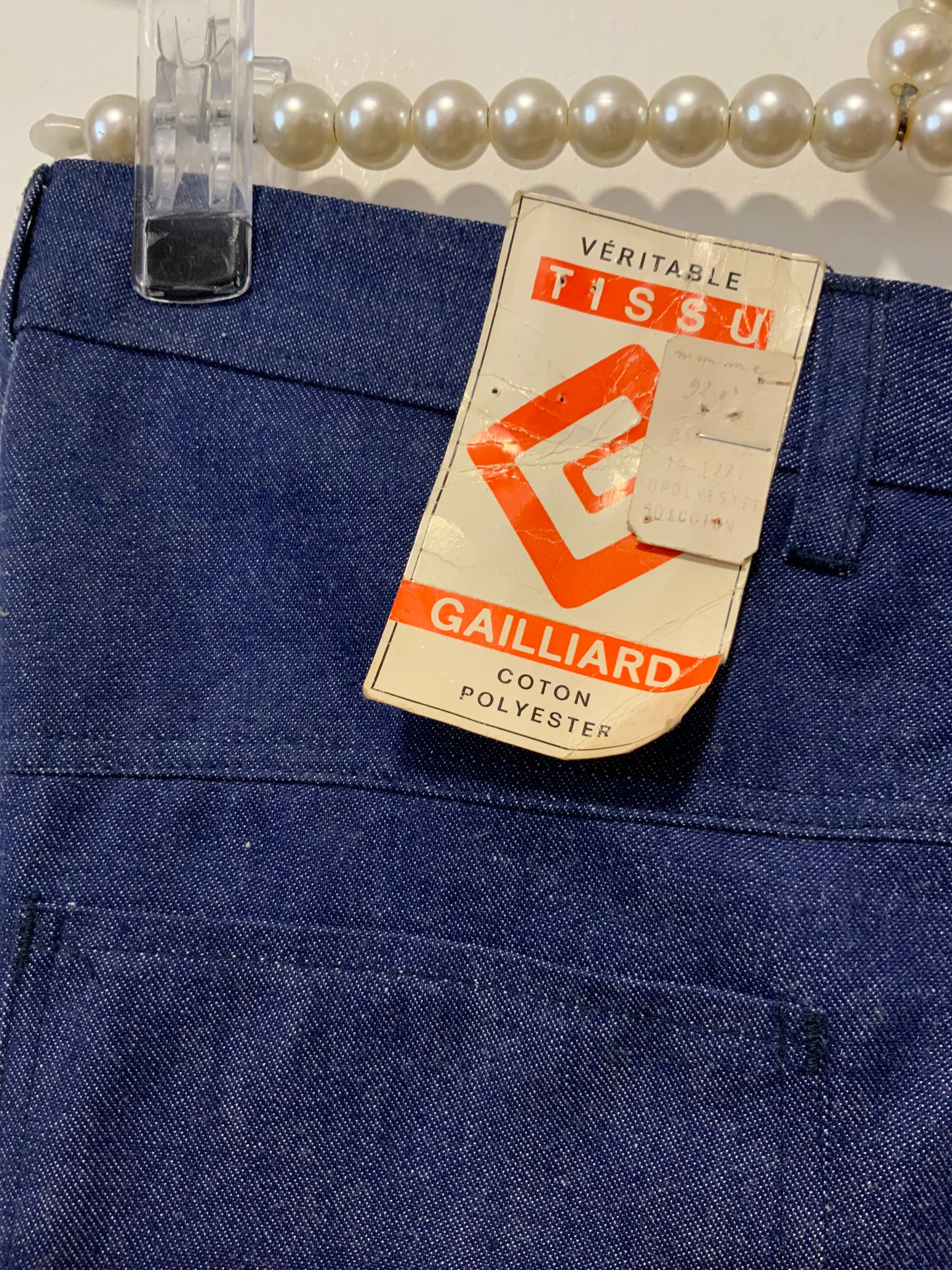 Jean Pattes d’elephant Denim 70s Deadstock Vintage 1971