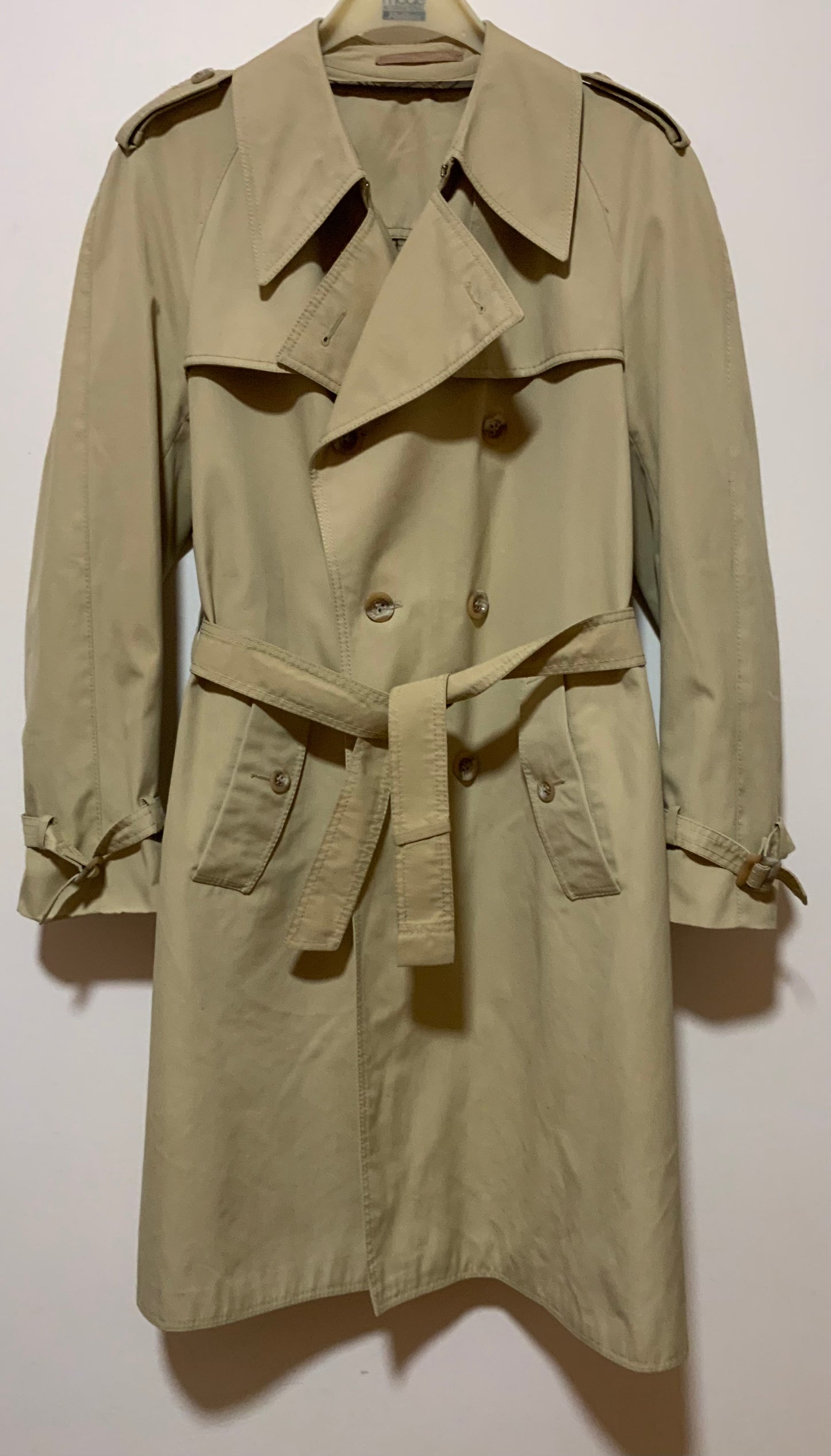 Très beau Trench Made in Belgium Tissu Tergal Rainsafe Imperméable