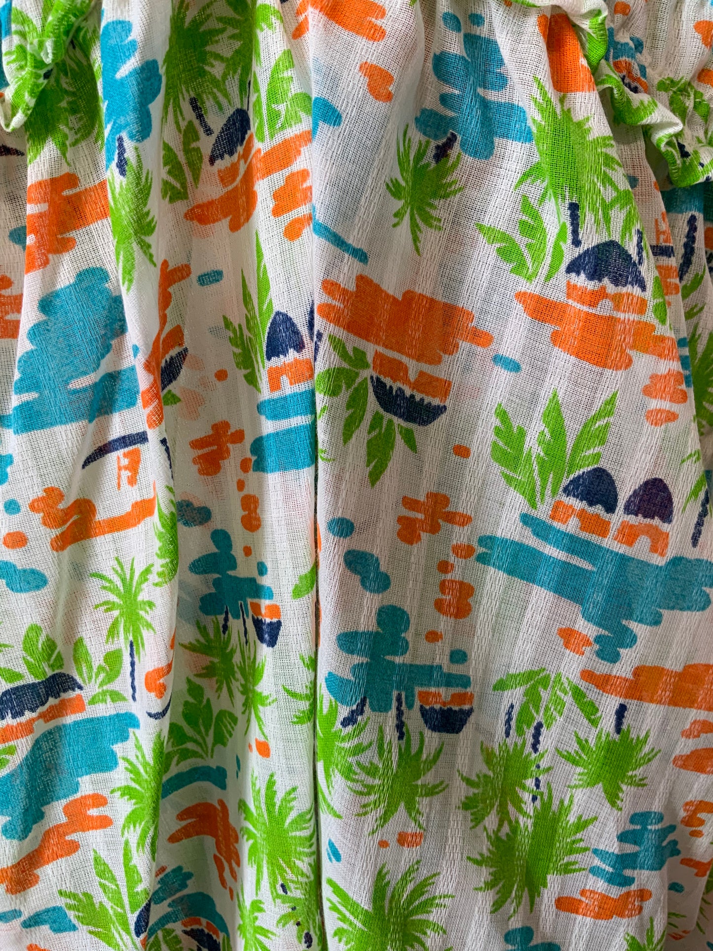 Robe Sexy A fleurs Été Vintage Dos Nu Bretelles 1970 Deadstock