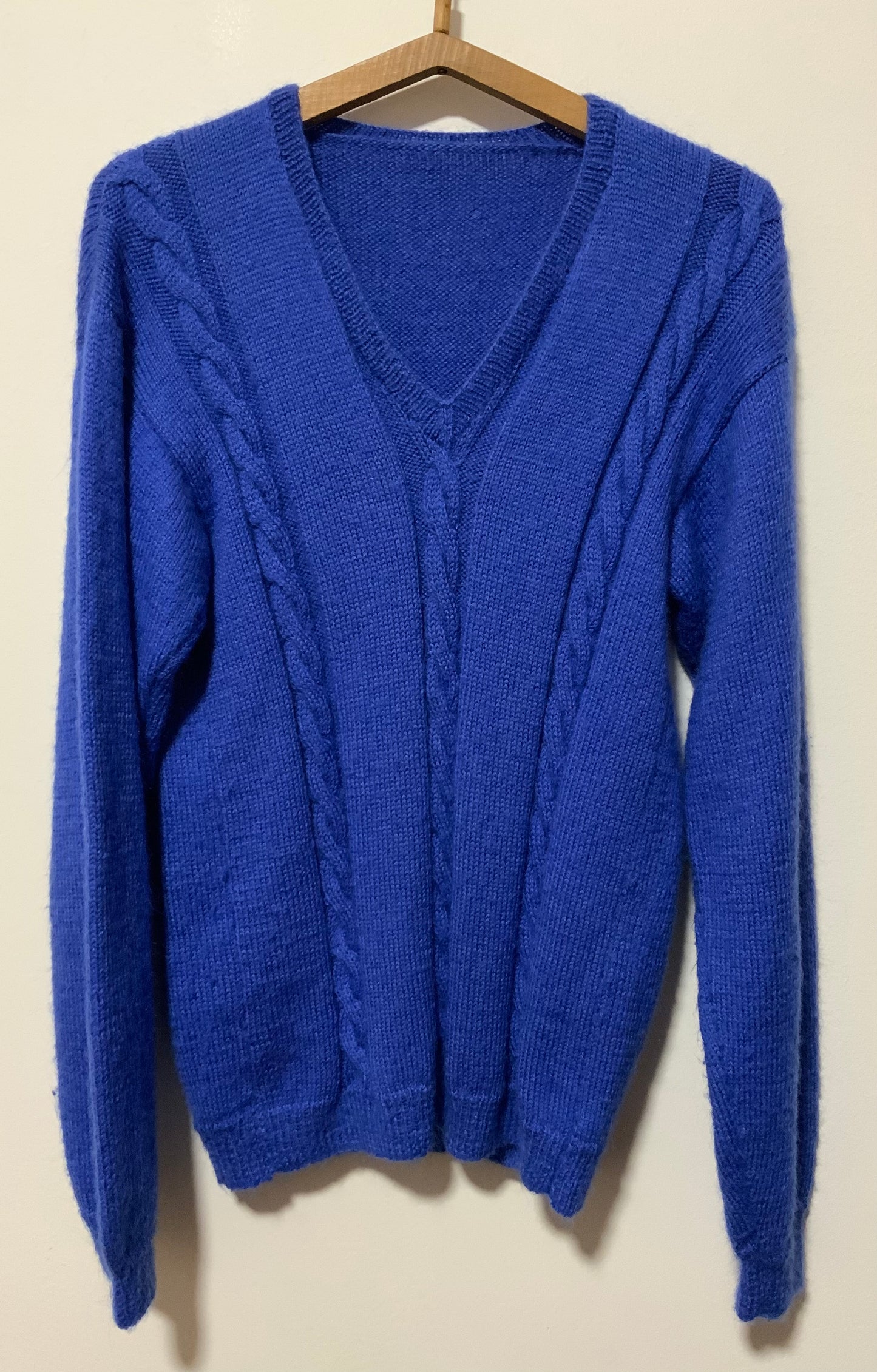 Pull Laine à torsades Tricoté main Façon Pull Irlandais Vintage