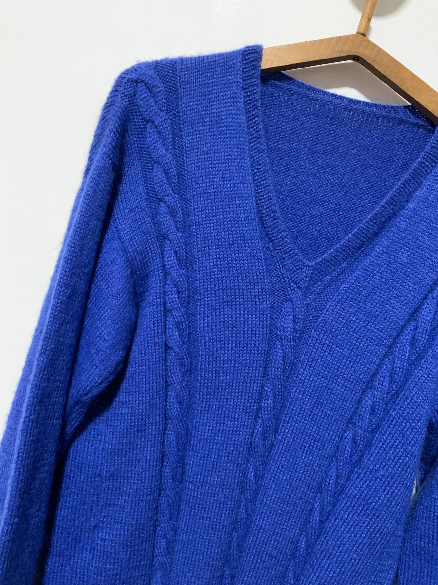 Pull Laine à torsades Tricoté main Façon Pull Irlandais Vintage