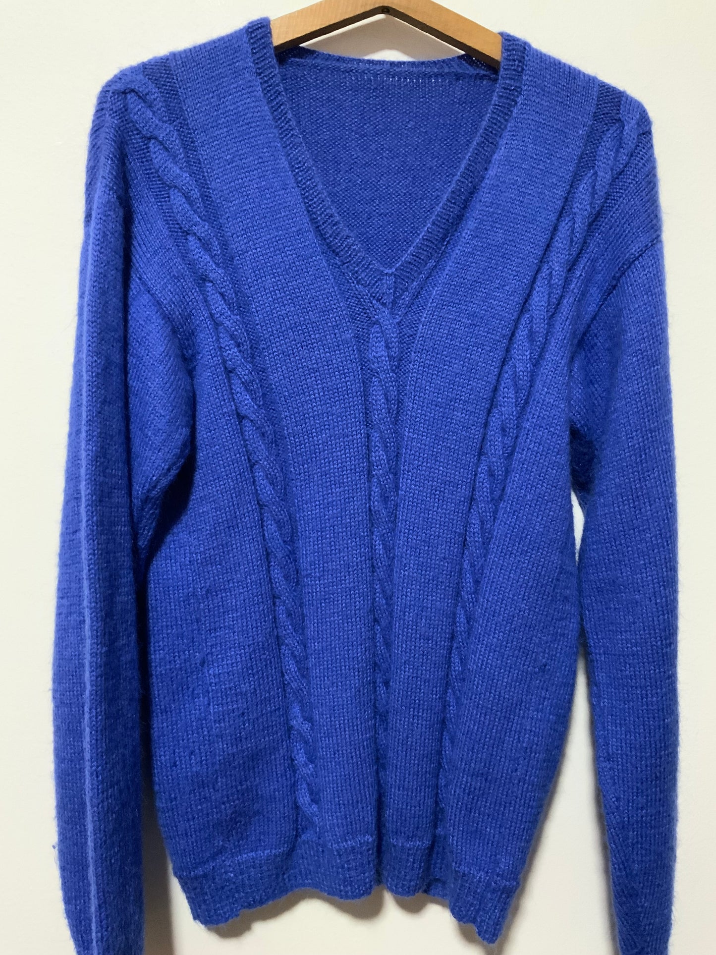 Pull Laine à torsades Tricoté main Façon Pull Irlandais Vintage