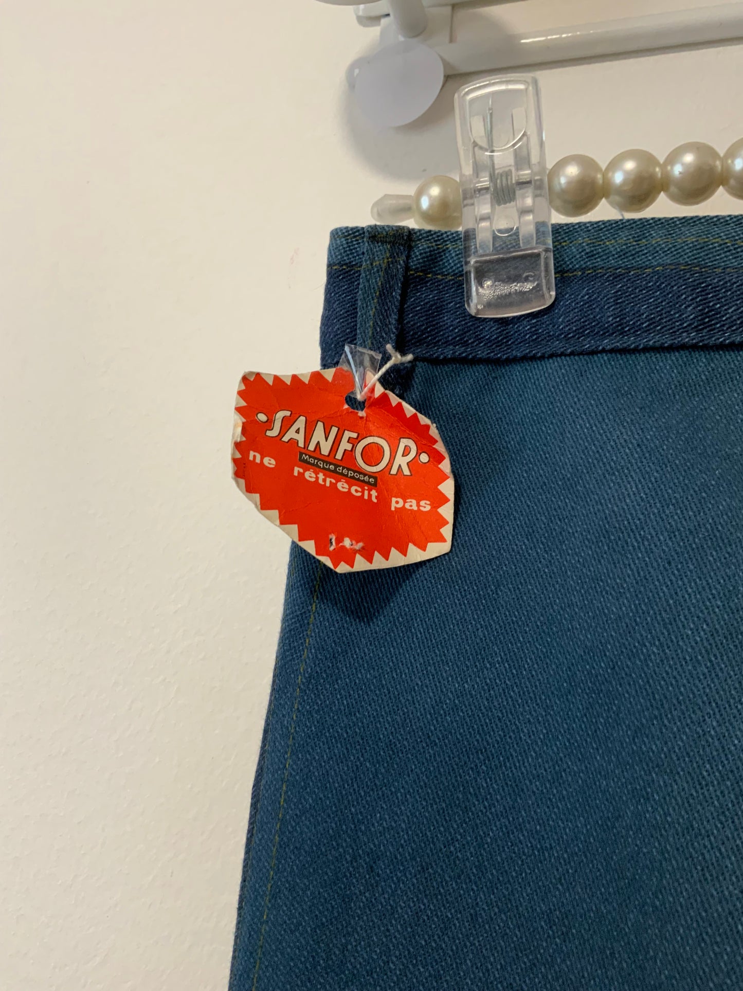 Jean Pattes d’éléphant flare Effet patchwork Vintage 1970