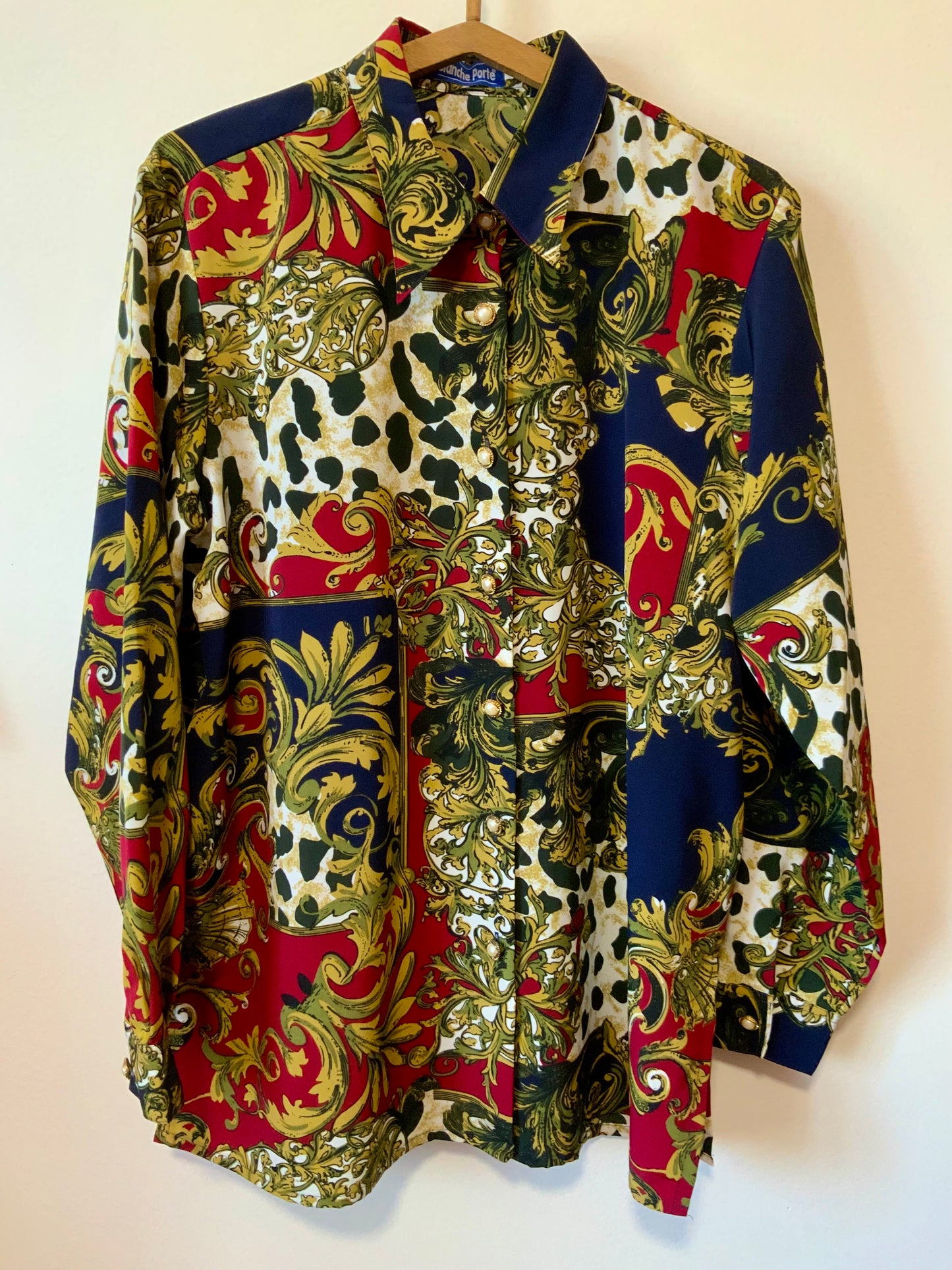 Chemisier Motifs Élégance Vintage 1980/90