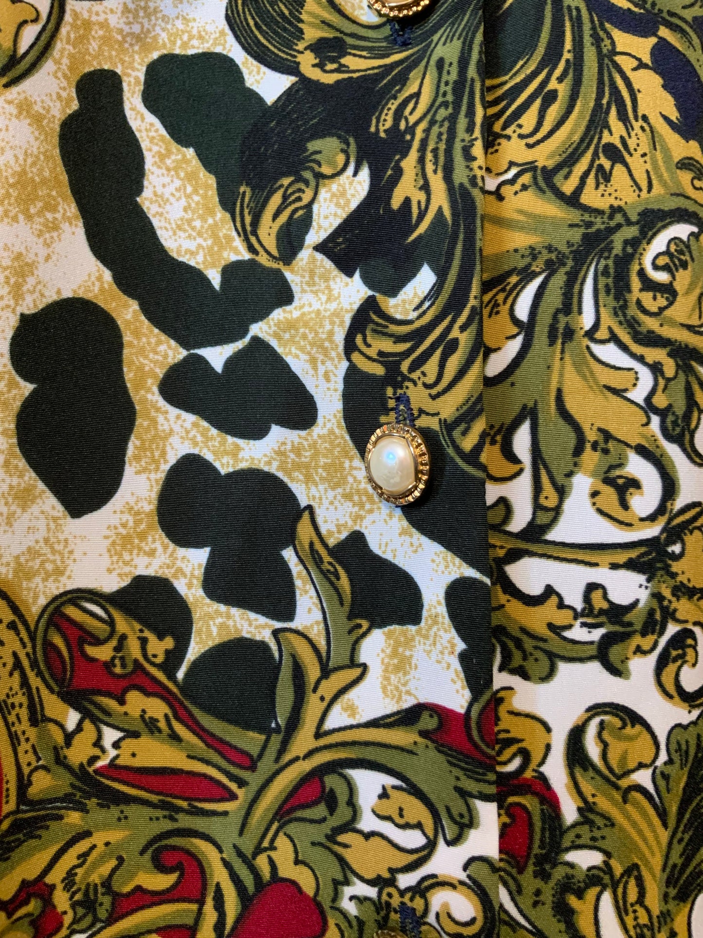 Chemisier Motifs Élégance Vintage 1980/90
