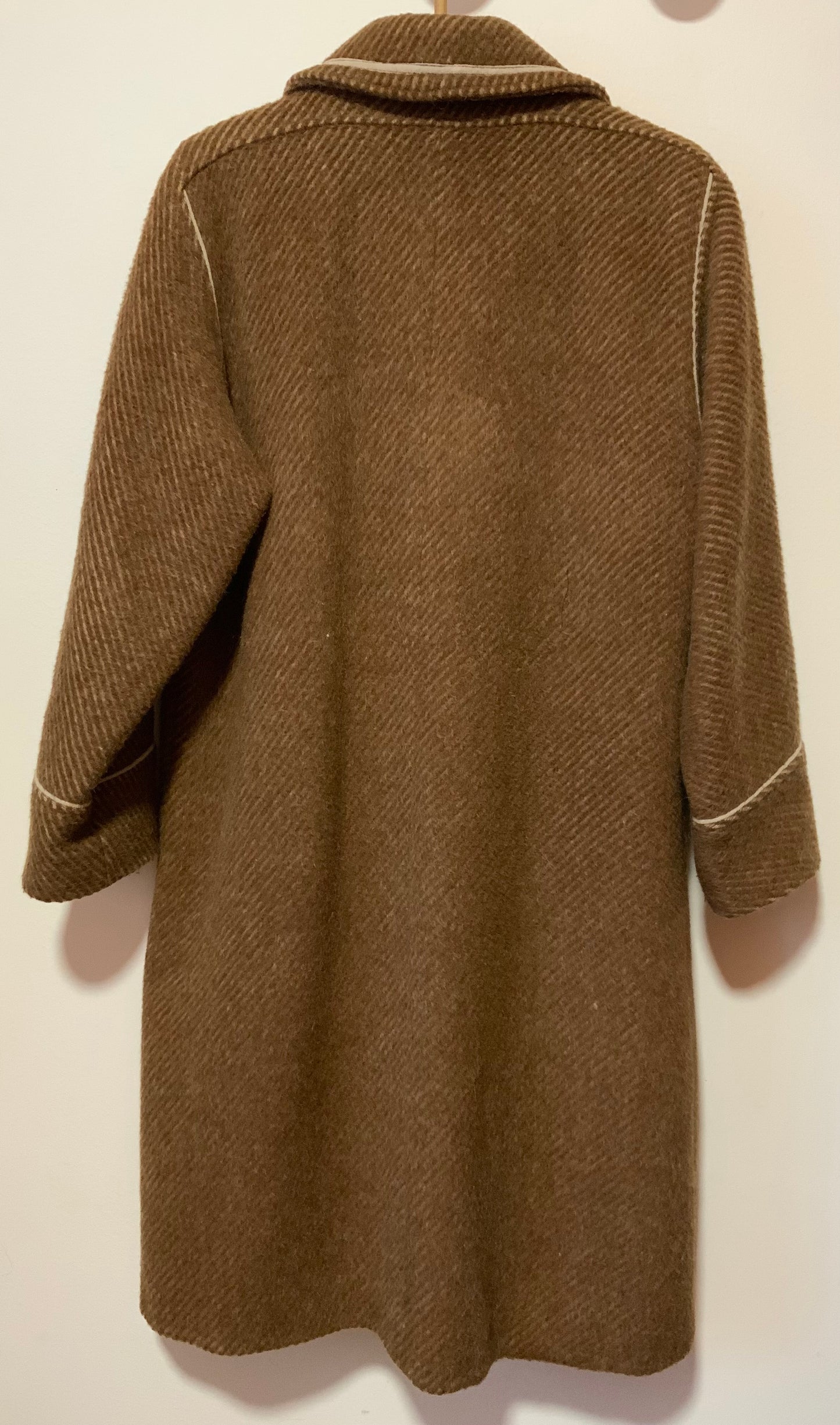 Magnifique Manteau en Laine Alpaga Vintage 1970 Haut de gamme Qualité