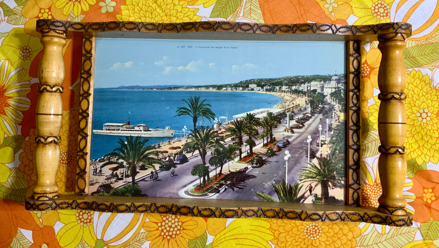 Splendide grand Vintage Plateau Nice Côte d’Azur