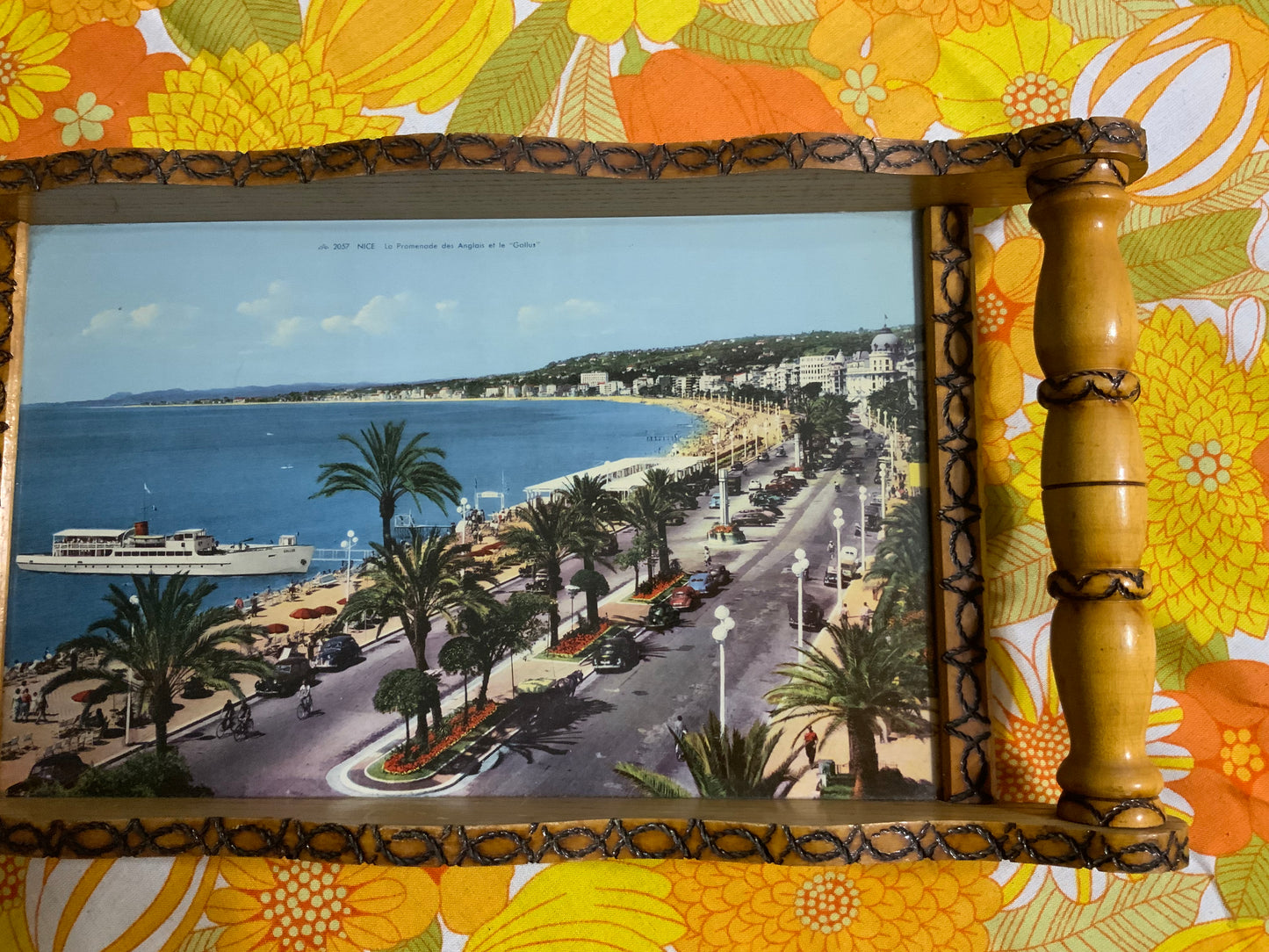 Splendide grand Vintage Plateau Nice Côte d’Azur