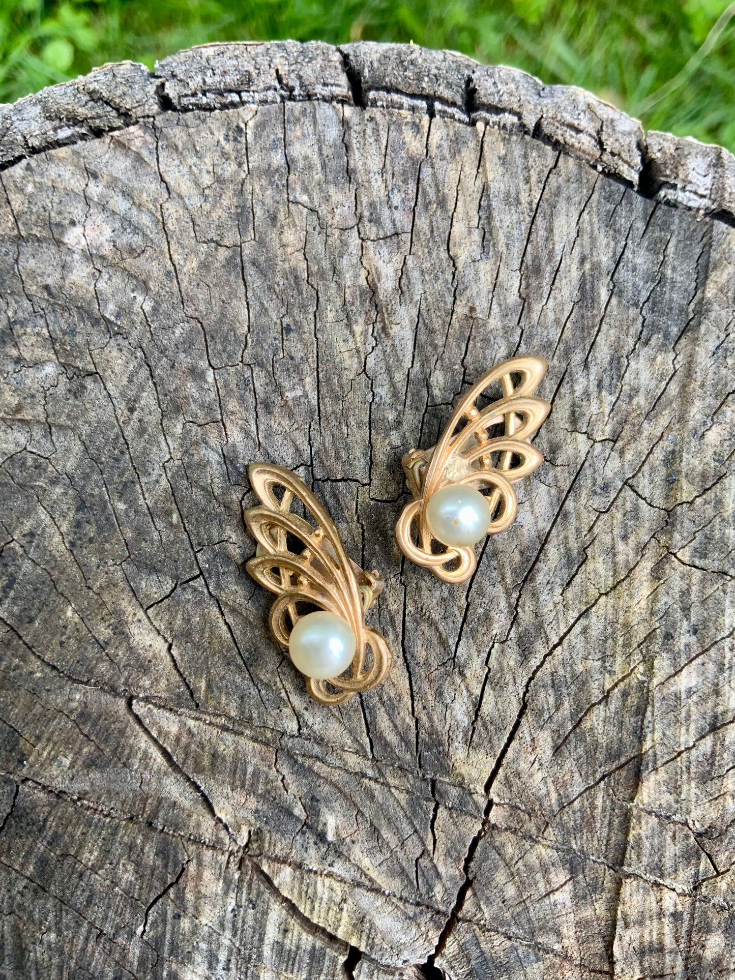 Boucles d’oreilles Ailes d’Anges Vintage