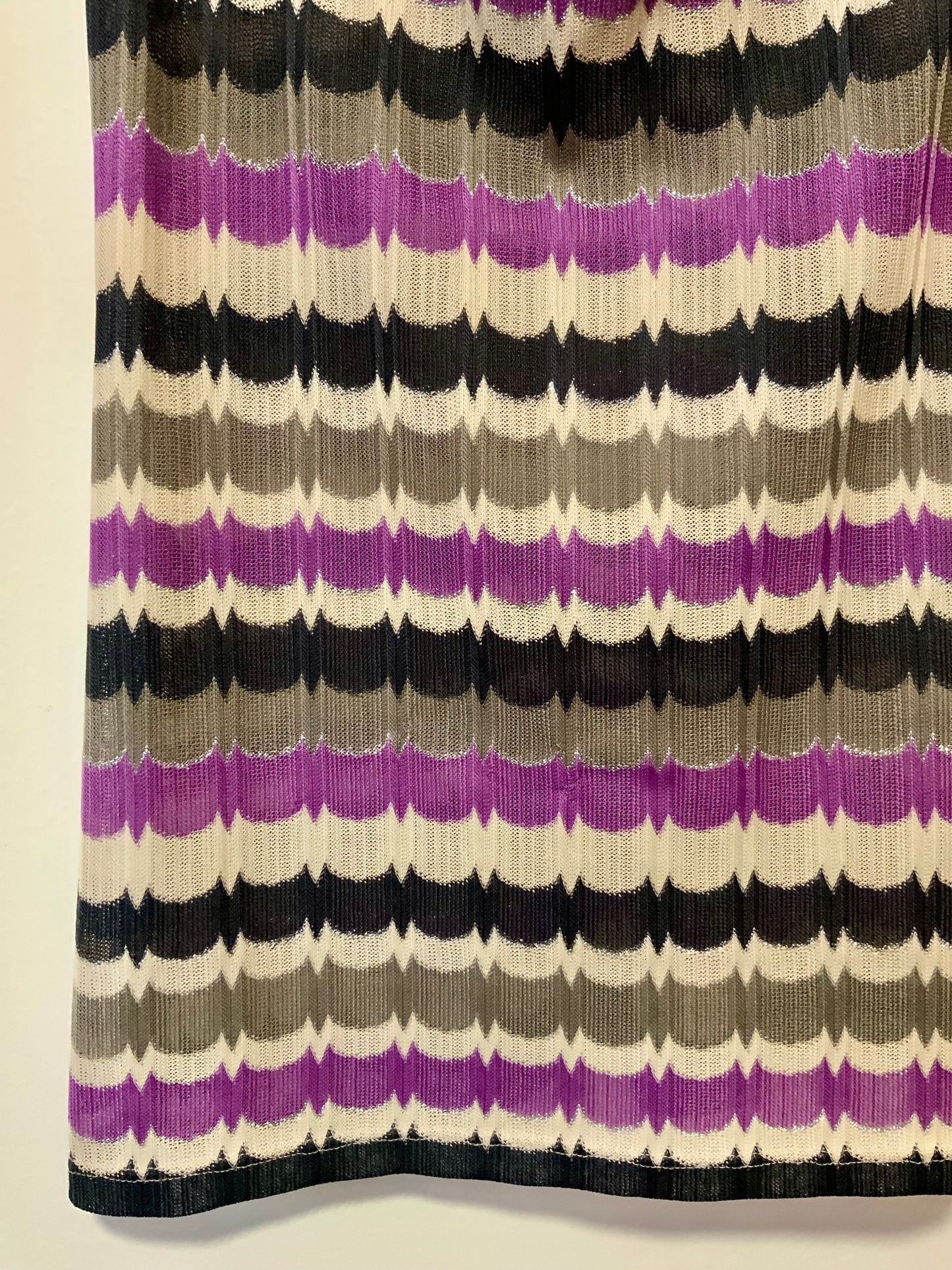 Tunique Robe à rayures Vintage 2000’ Façon Rétro Zig Zag