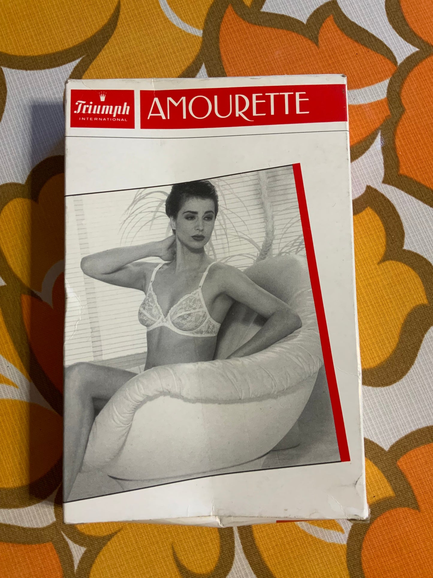 Soutien Gorge Triumph Amourette Dentelle Fleurs Vintage 1980 Deadstock