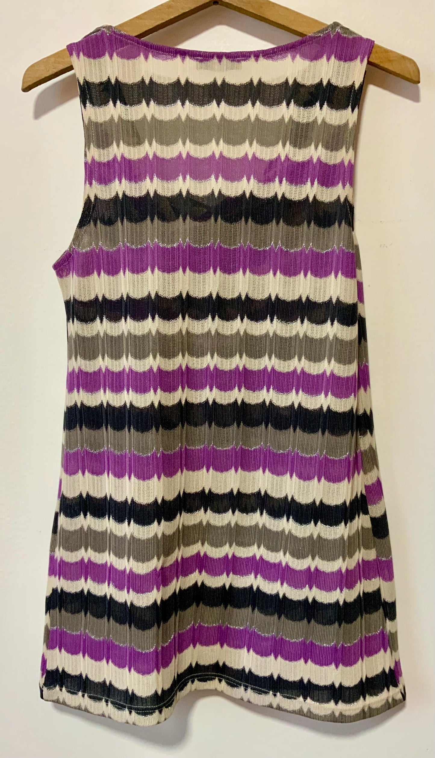 Tunique Robe à rayures Vintage 2000’ Façon Rétro Zig Zag