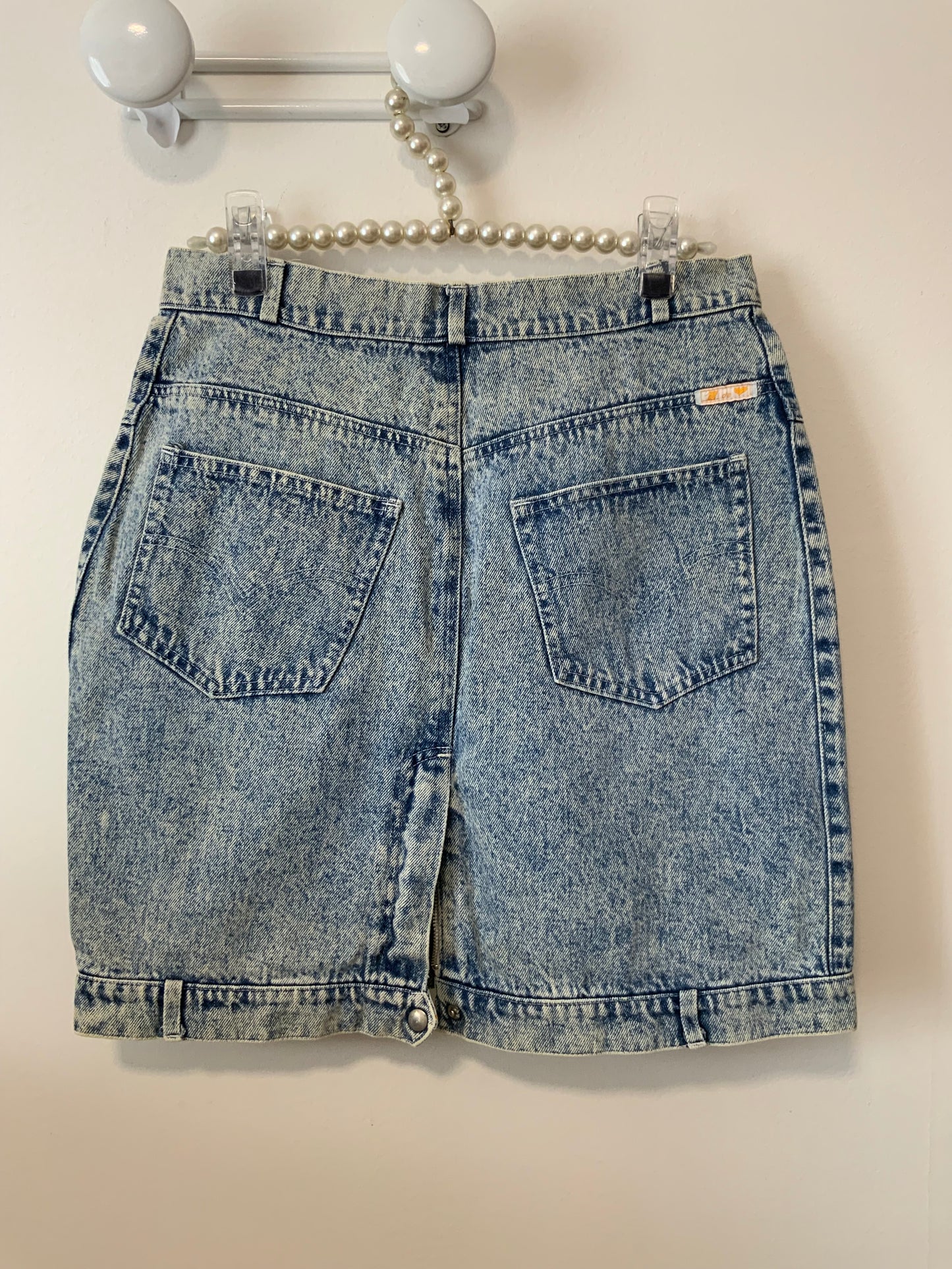 Jupe denim jean neige Vintage 1980 France