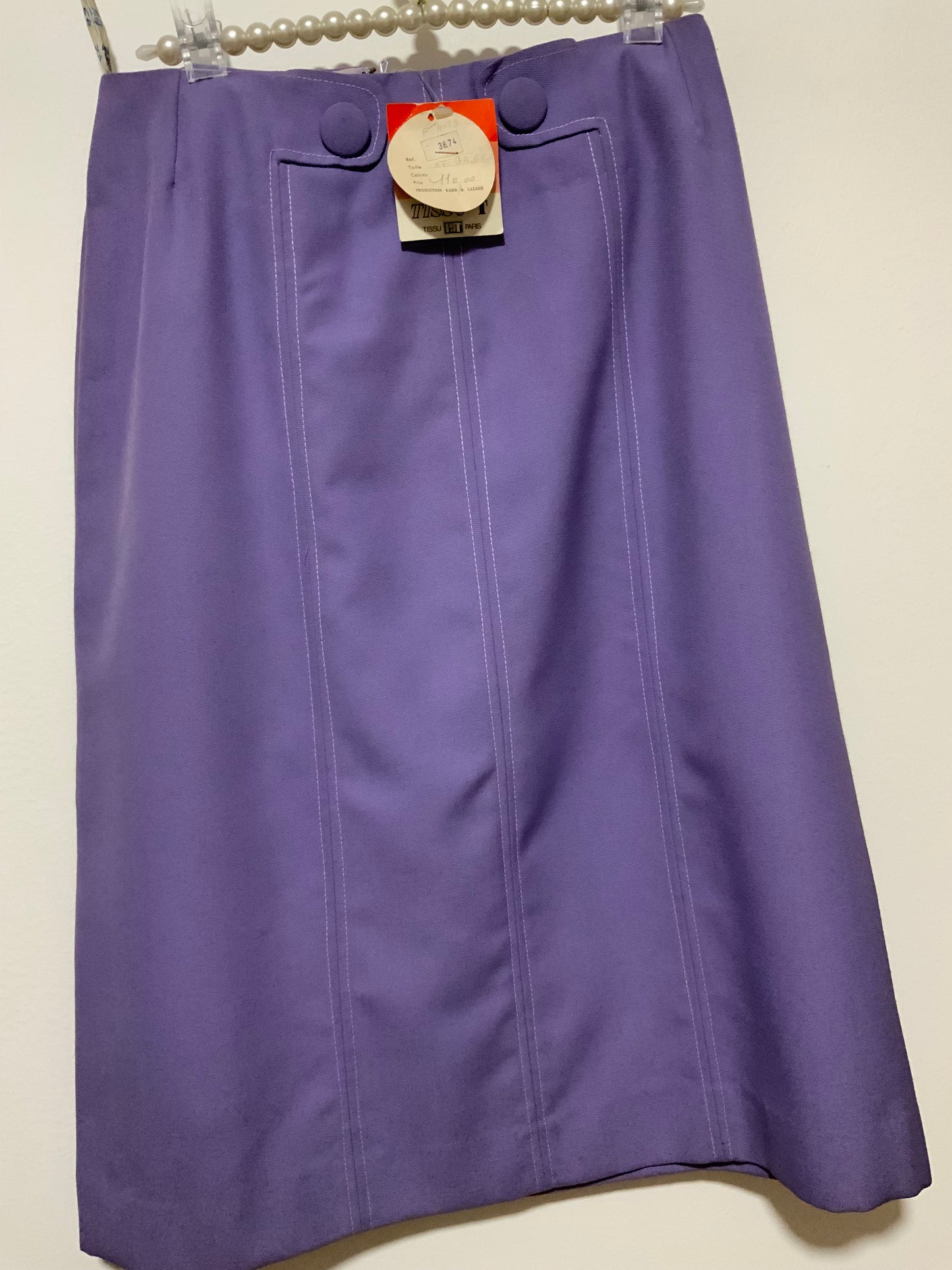 Jupe Longue Originale Vintage France Neuf 1970 Chic