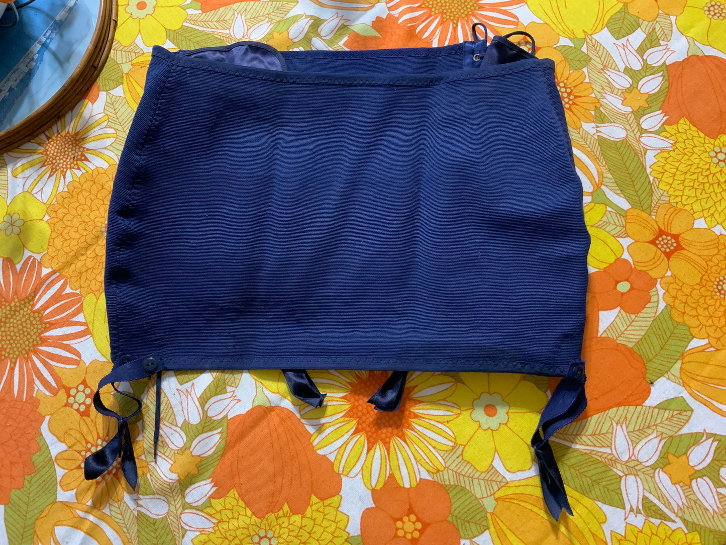Gaine Jarretelles à Lacets Vintage 1970 Original Haut de Gamme Lingerie