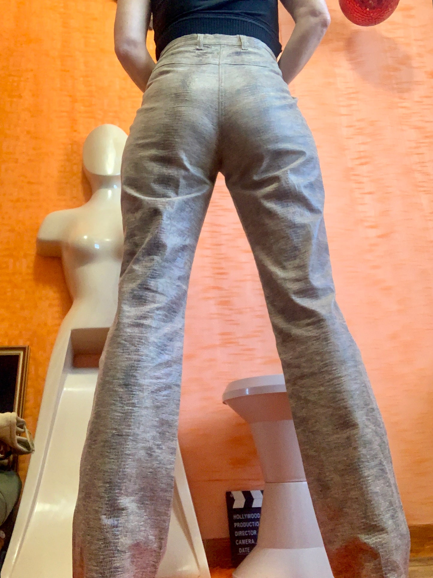 Superbe Pantalon Flare Escada Python Vintage Tendance Très stylé !
