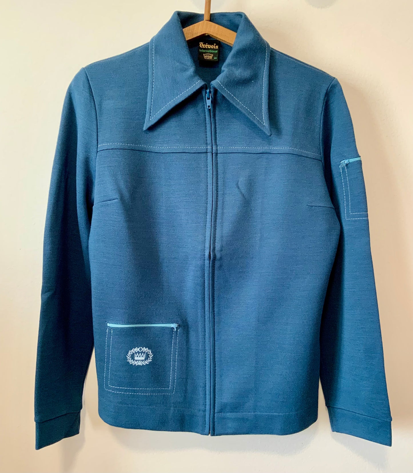 Veste Blouson de sport Trevois Vintage Col pelle à tartes 1970