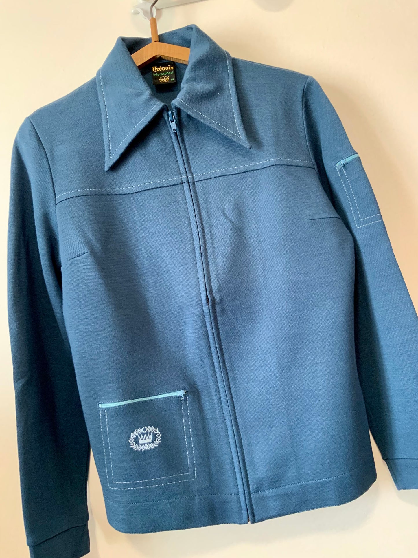 Veste Blouson de sport Trevois Vintage Col pelle à tartes 1970