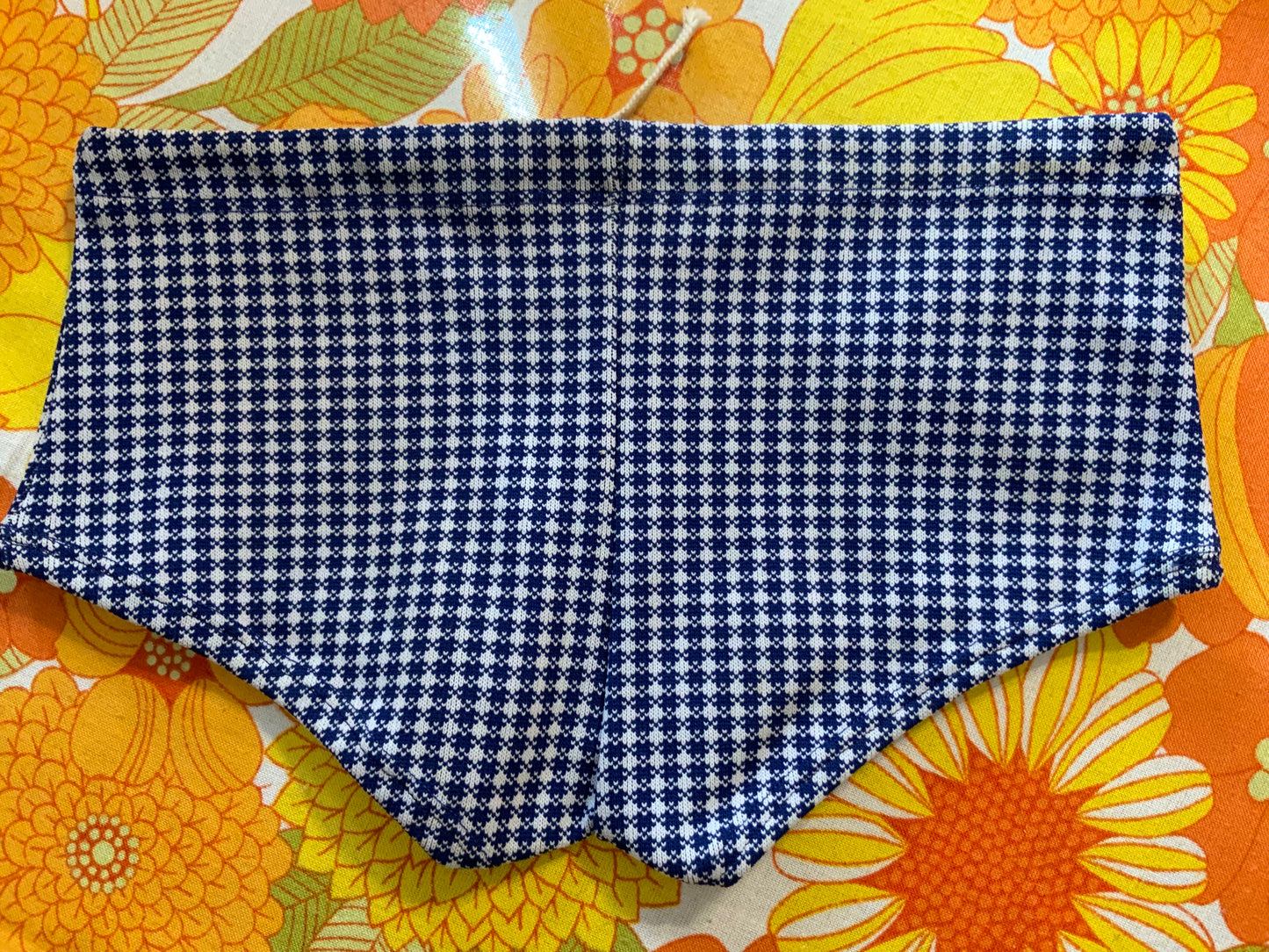 Mini Short Maillots de bain Vintage 1970 Pied de Poule France