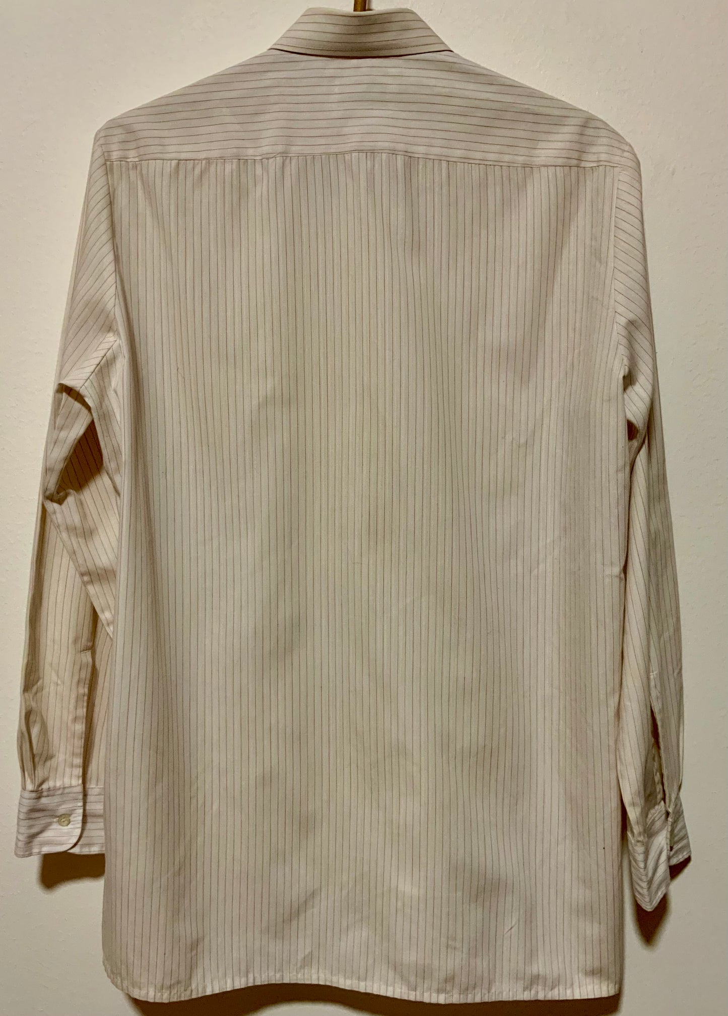 Chemise à rayures rouges Vintage 1980 France Galeries Lafayette