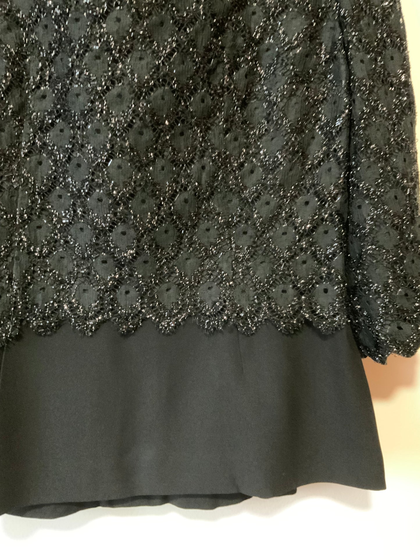 Blouse Dentelle Strass Création Vintage Paris Élégance