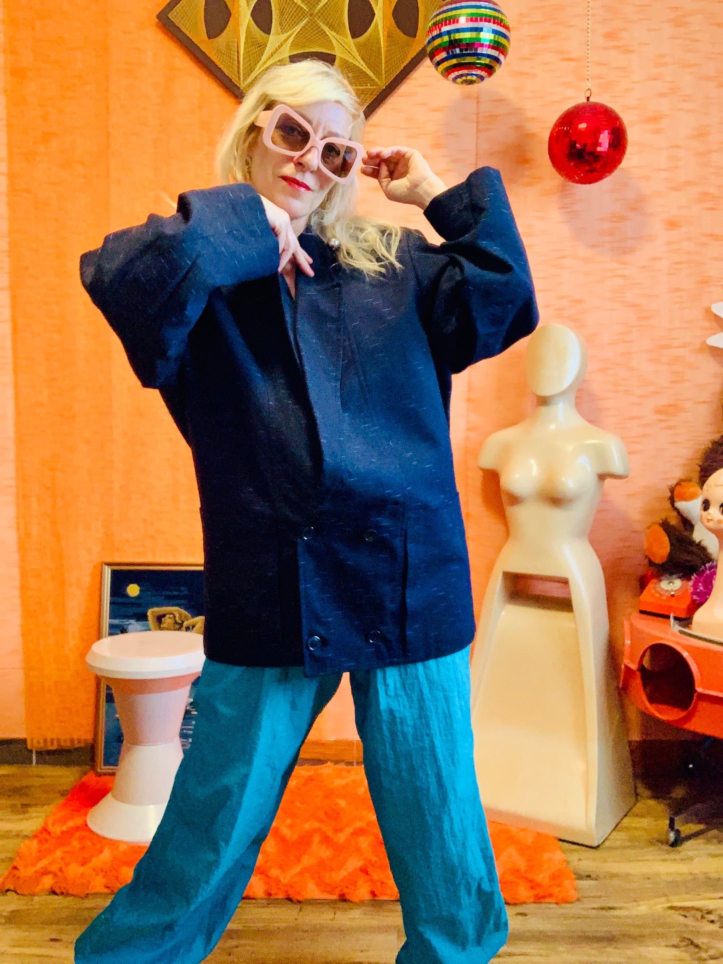 Veste Blazer Croisé Original Made in France Vintage 1980