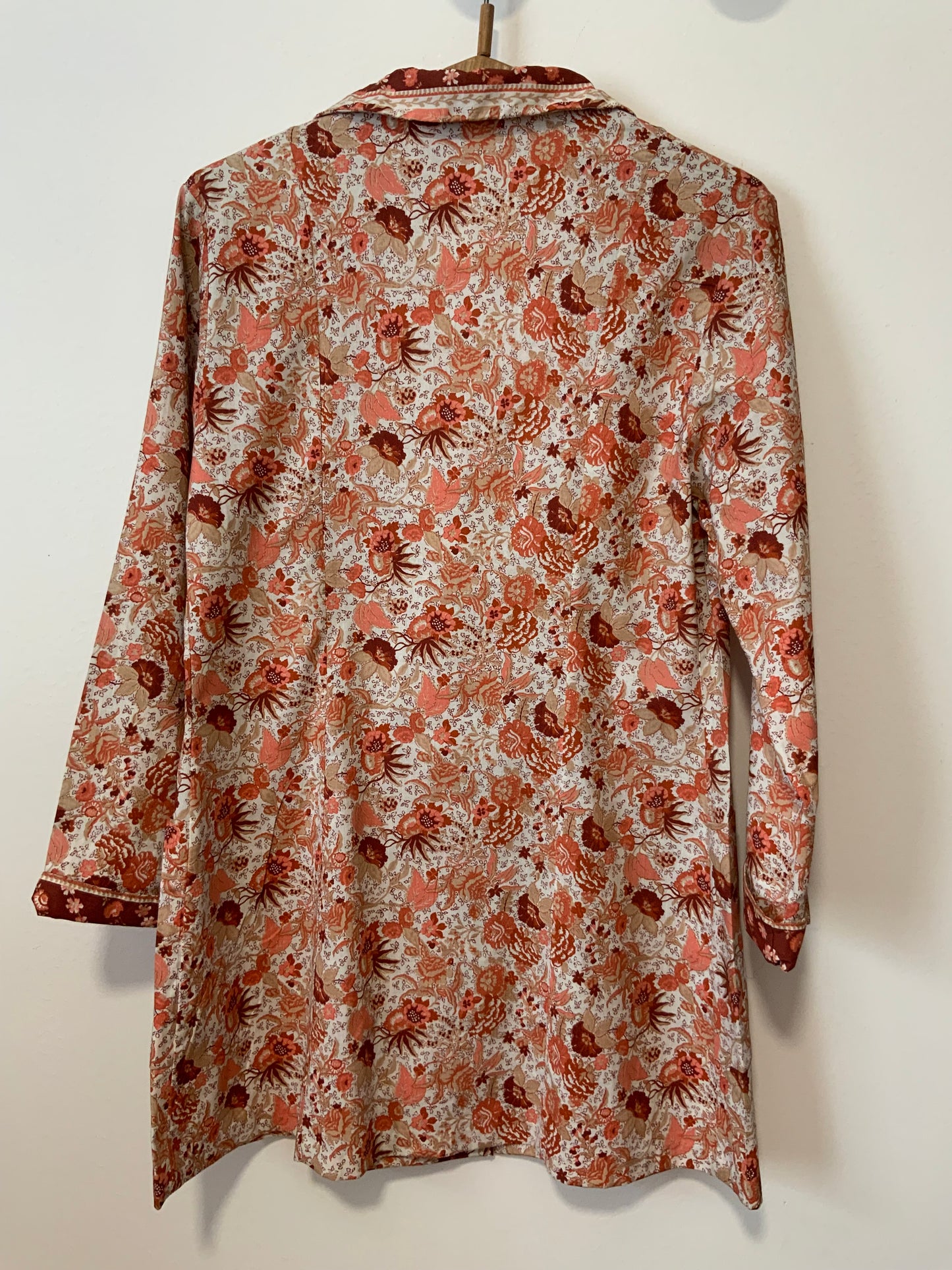 Robe Blouse à Fleurs Sublime Deadstock Vintage 1970 France