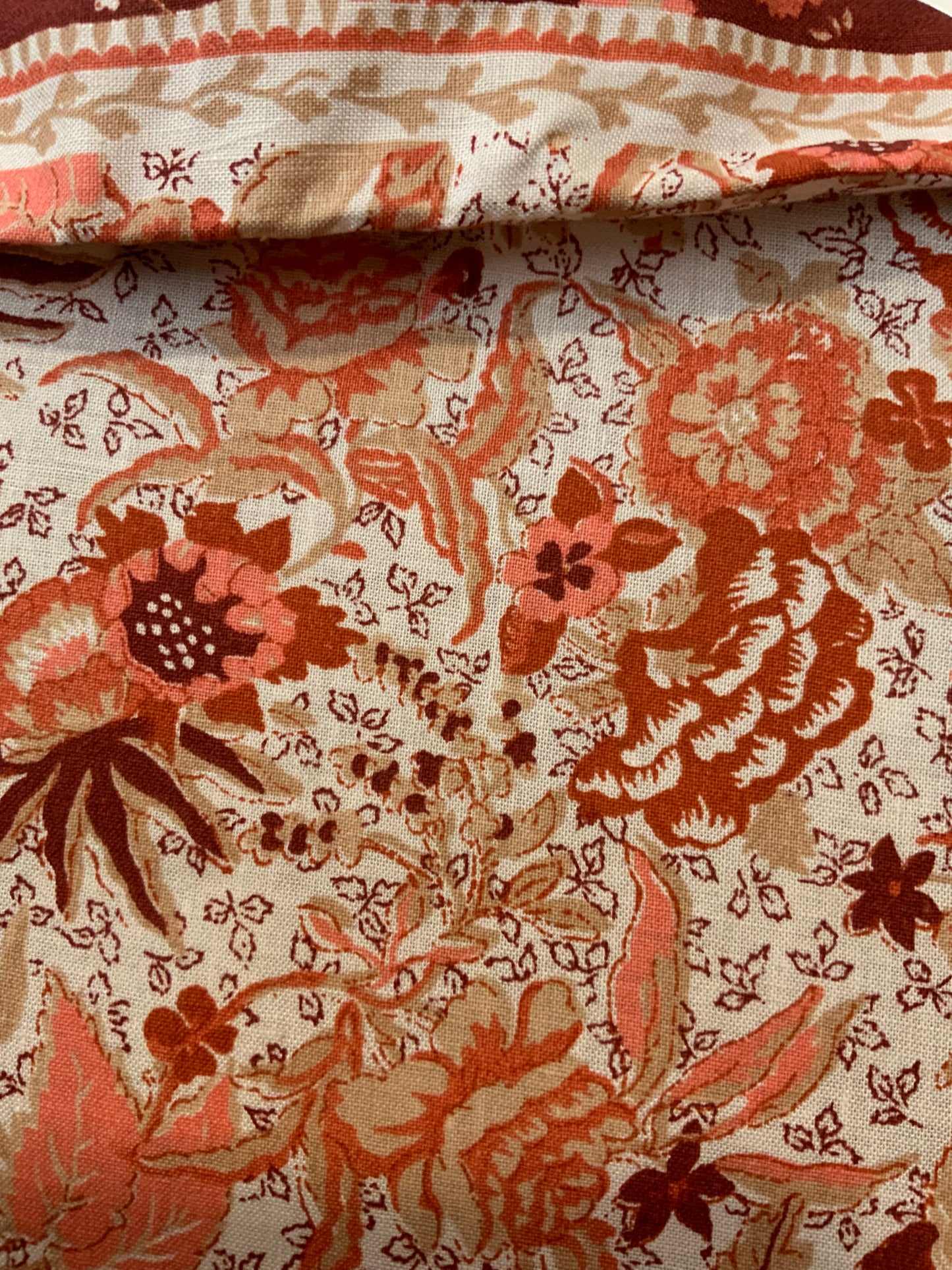 Robe Blouse à Fleurs Sublime Deadstock Vintage 1970 France