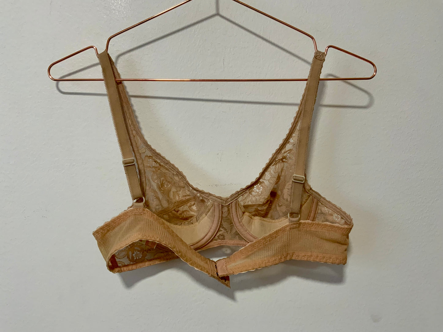 Soutien Gorge Triumph Vintage 1970 Dentelle Fleurs France