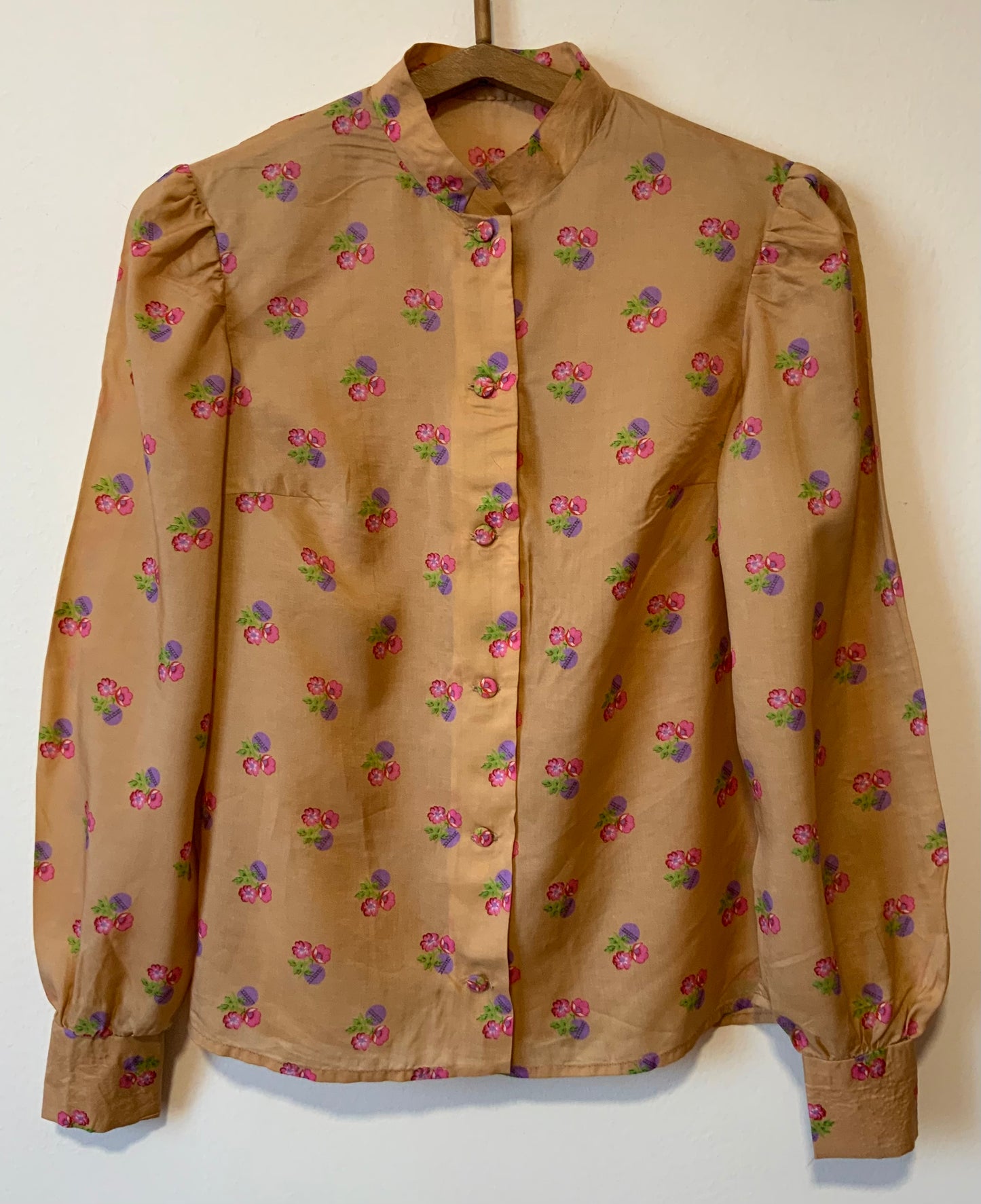 Chemisier à Fleurs Beauté Vintage Faite Main Création Fantastique
