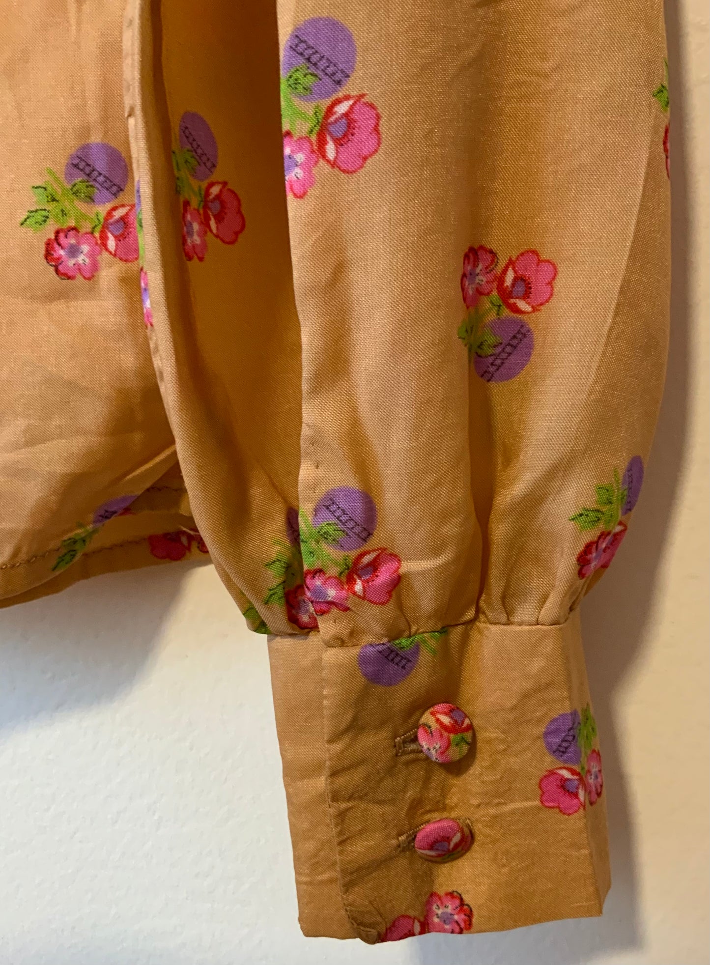 Chemisier à Fleurs Beauté Vintage Faite Main Création Fantastique