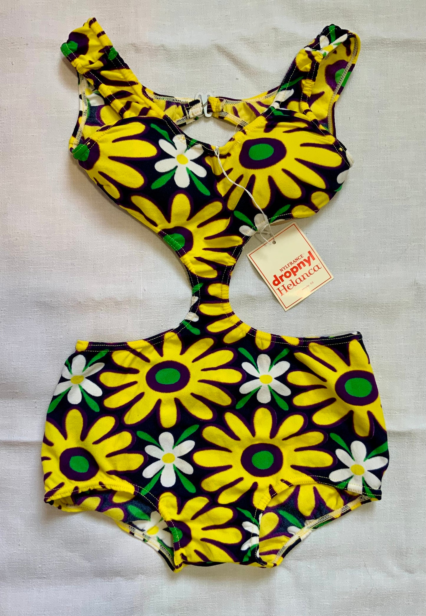 Incroyable Maillot de Bain Vintage Seventies Deadstock Fleurs