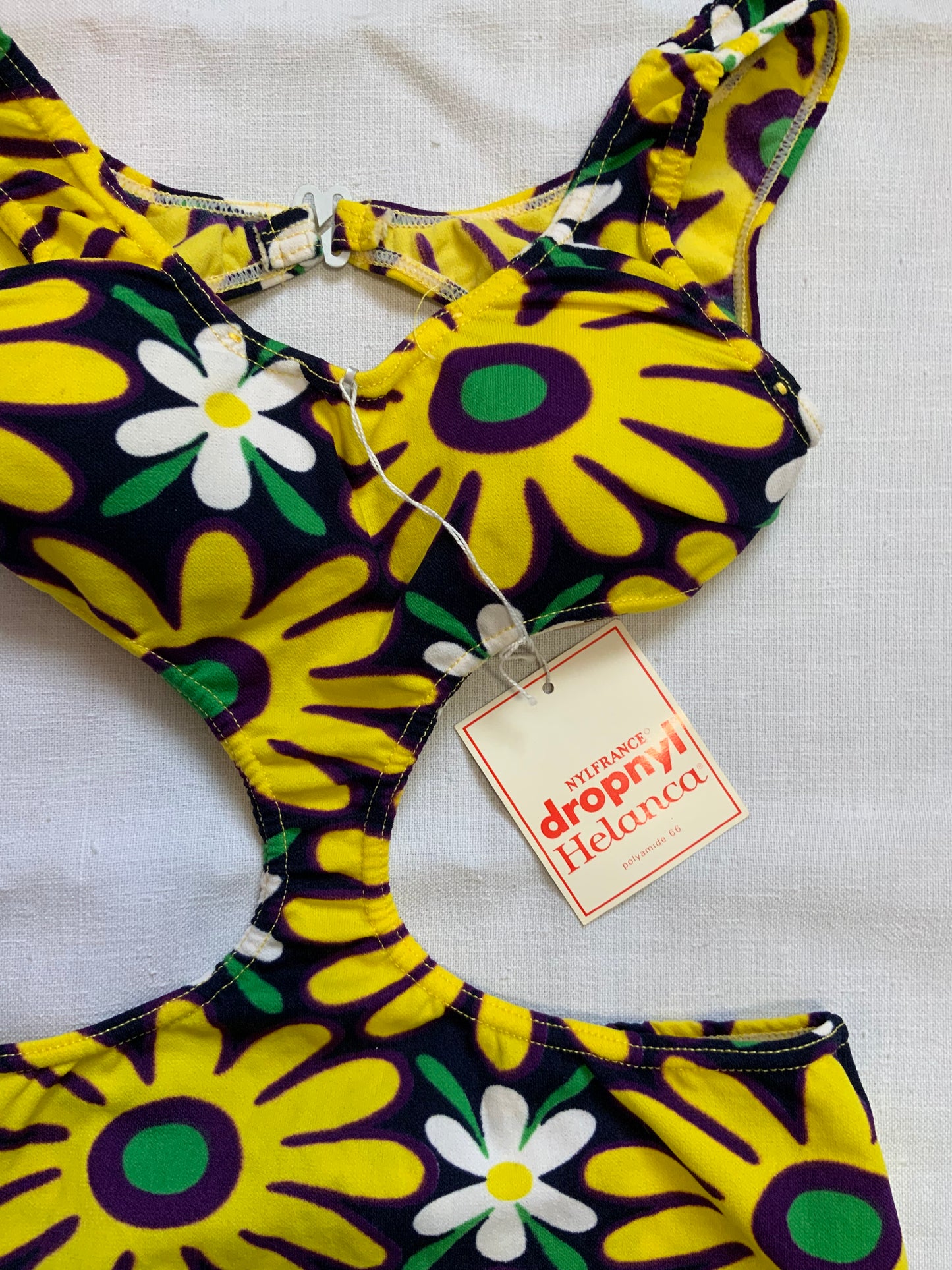 Incroyable Maillot de Bain Vintage Seventies Deadstock Fleurs