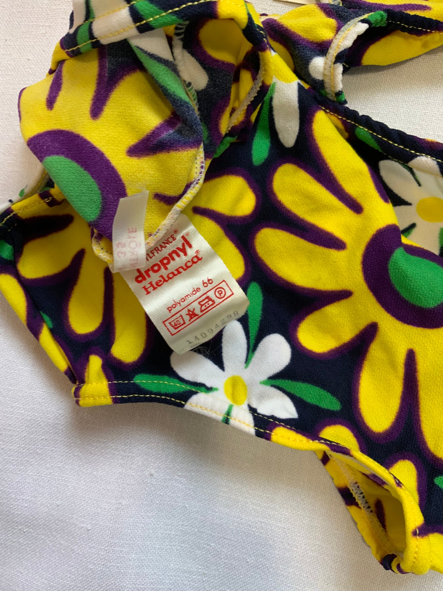 Incroyable Maillot de Bain Vintage Seventies Deadstock Fleurs