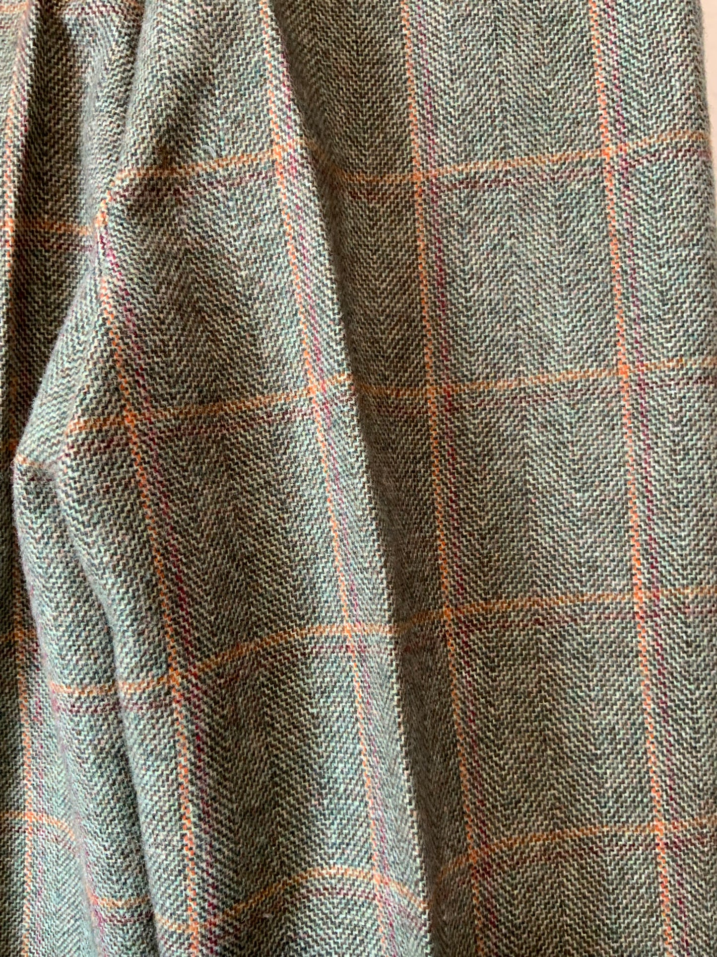 Superbe Pantalon Pattes d’éléphant Flare Vintage Carreaux 1970 Neuf