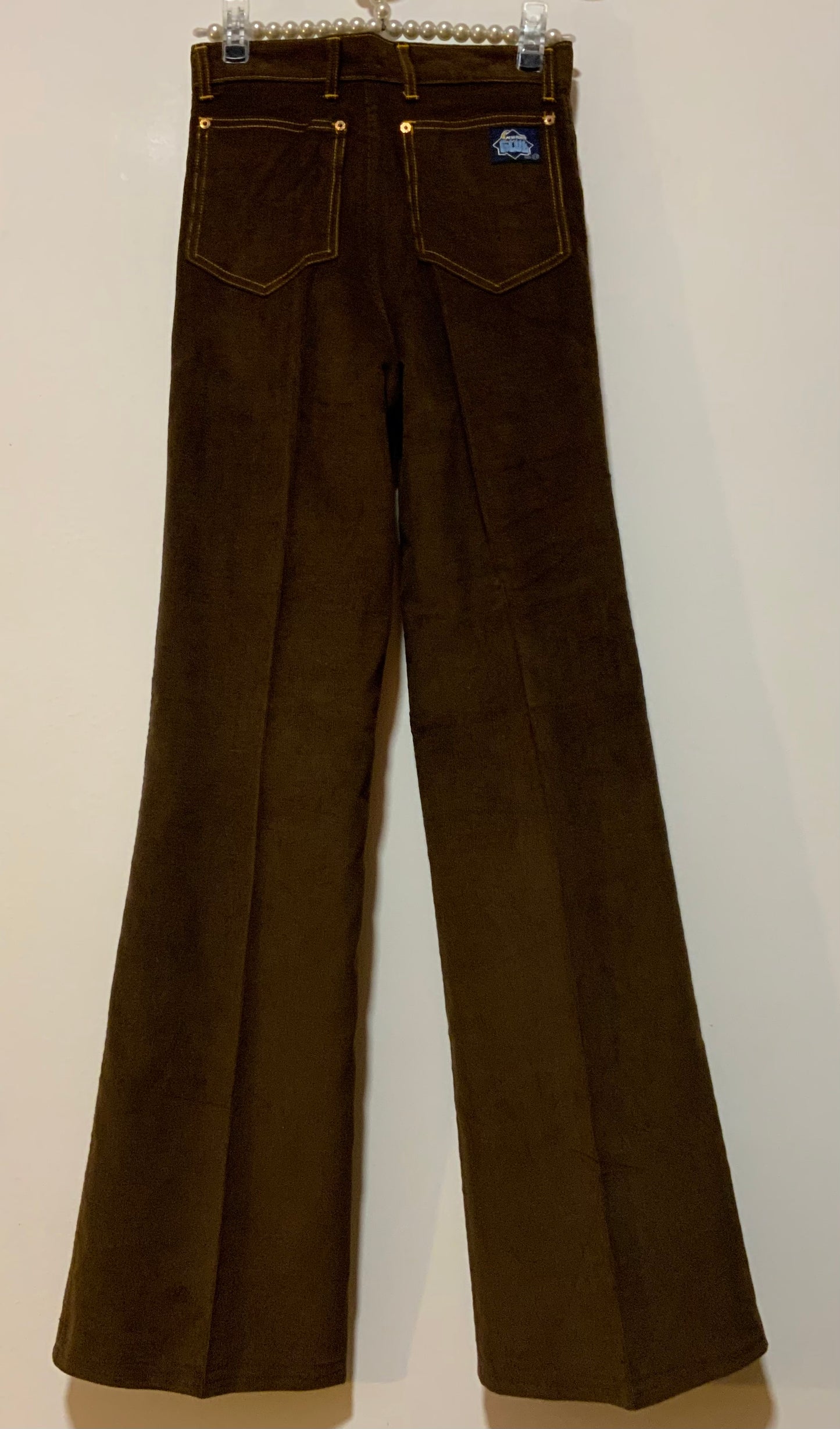Très beau pantalon pattes d’éléphant 1970 Authentique velours côtelé