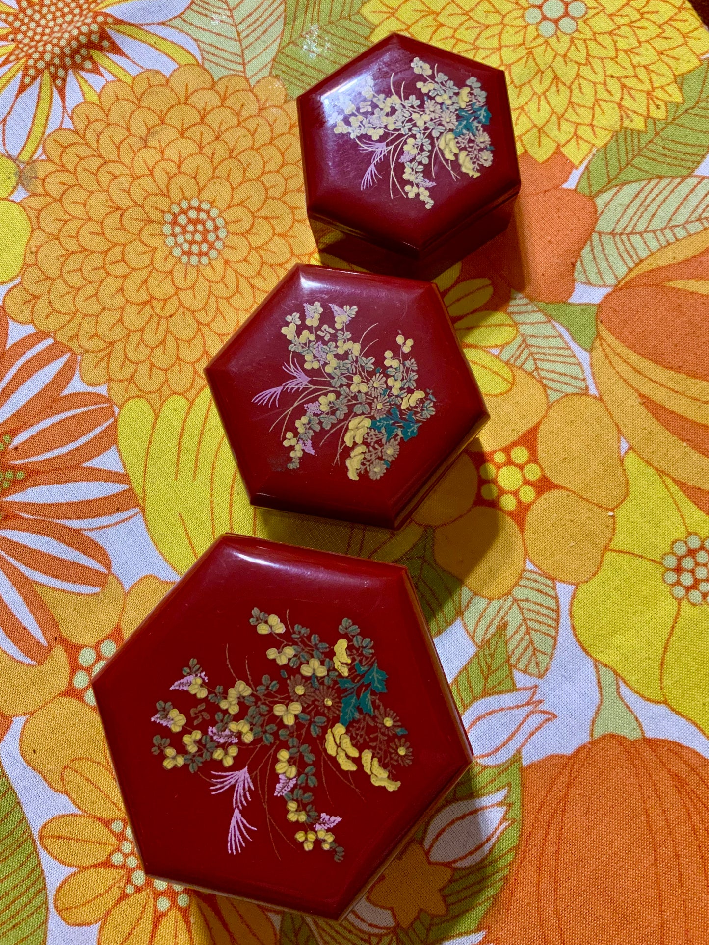 Trio de Boites à bijoux Vintage 1980
