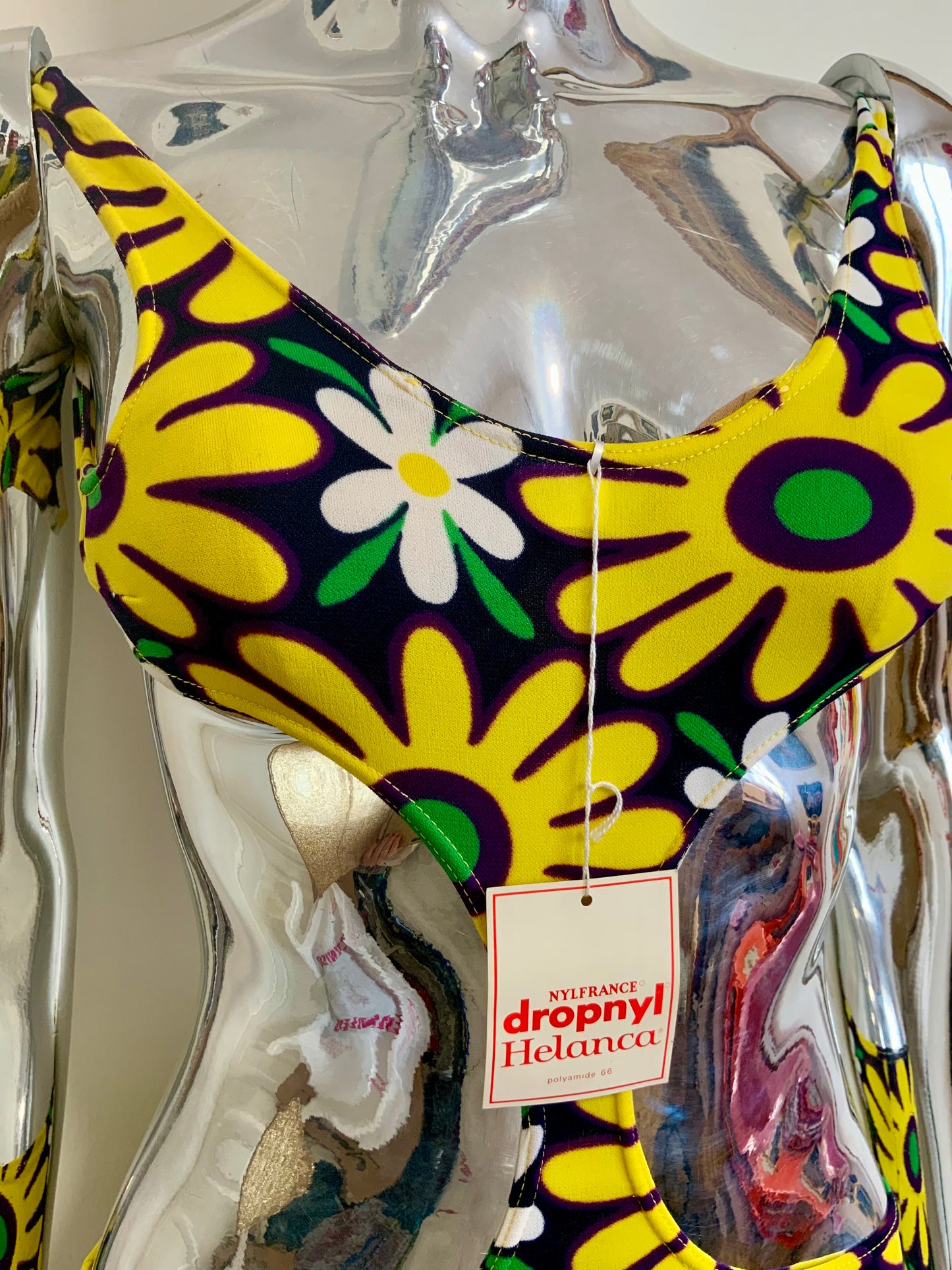 Incroyable Maillot de Bain Vintage Seventies Deadstock Fleurs