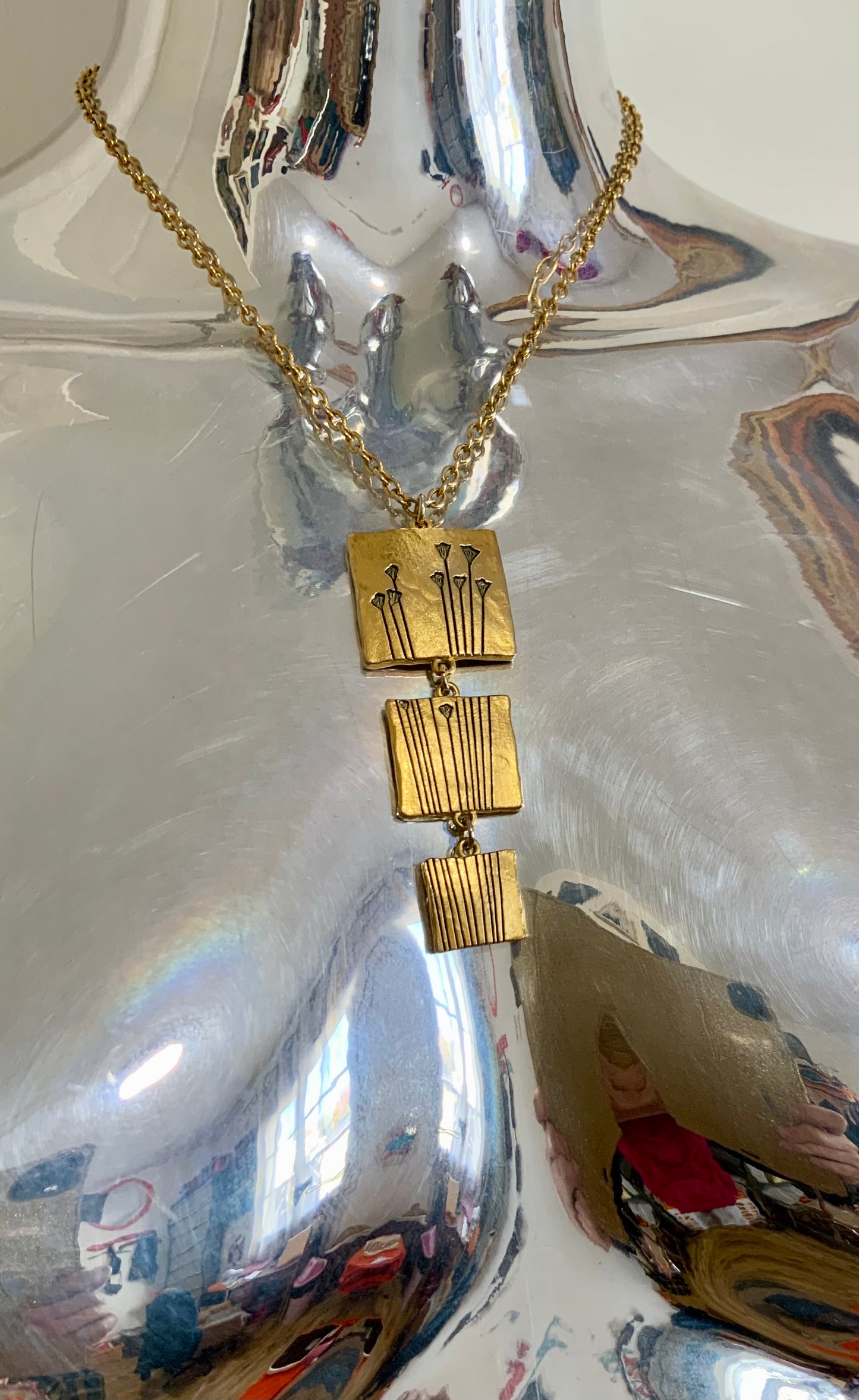 Collier Lancôme Motifs Fleurs - Vintage
