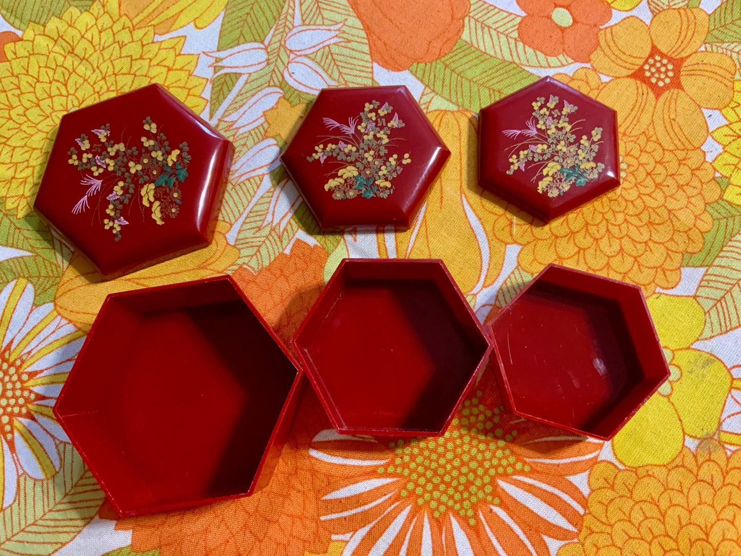 Trio de Boites à bijoux Vintage 1980