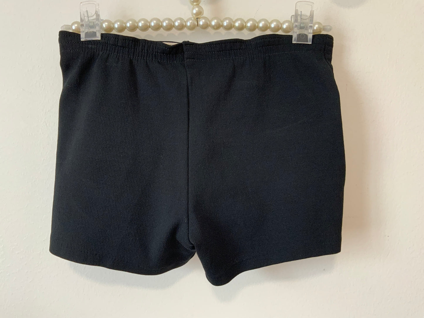 Mini Short noir Poches Vintage 1970