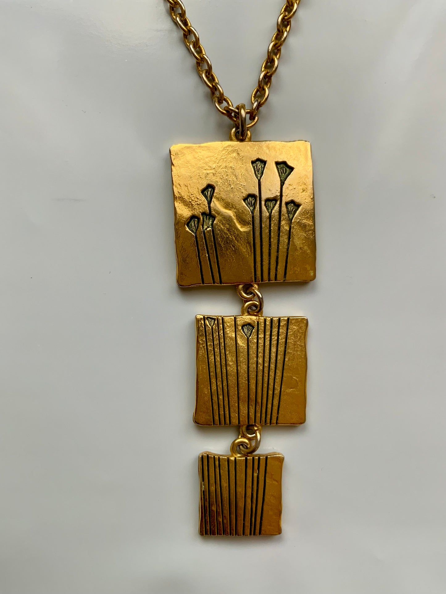 Collier Lancôme Motifs Fleurs - Vintage