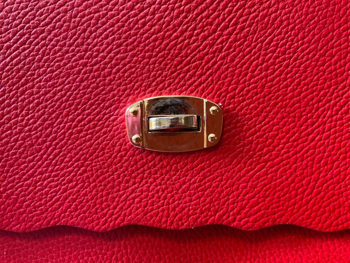 Sac à main cuir rouge Sofia Cardoni Italy - Haut de gamme.
