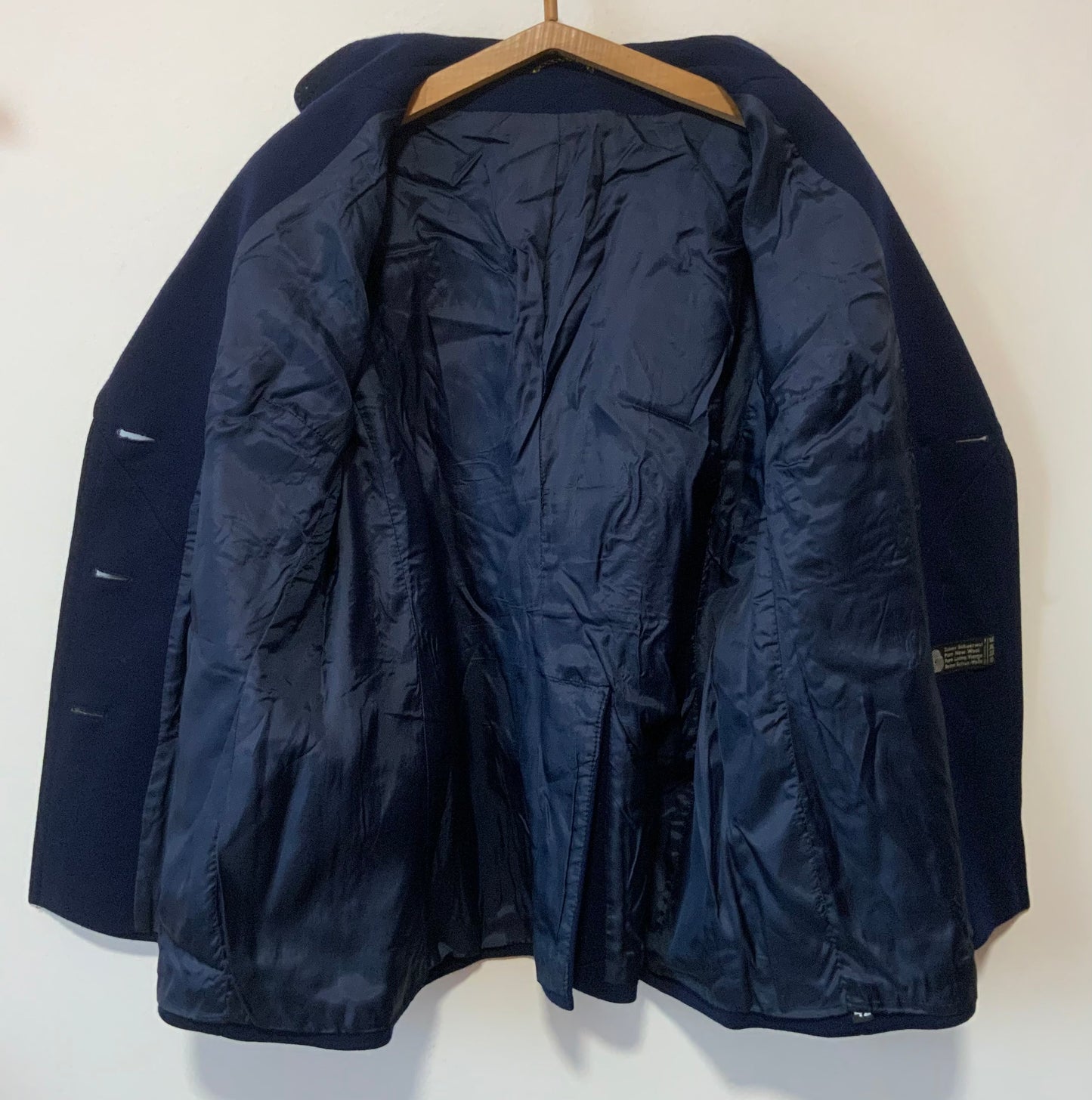 Veste Croisée Blazer pure Laine Vierge Woolmark Surpiqûres prononcées Classique Chic