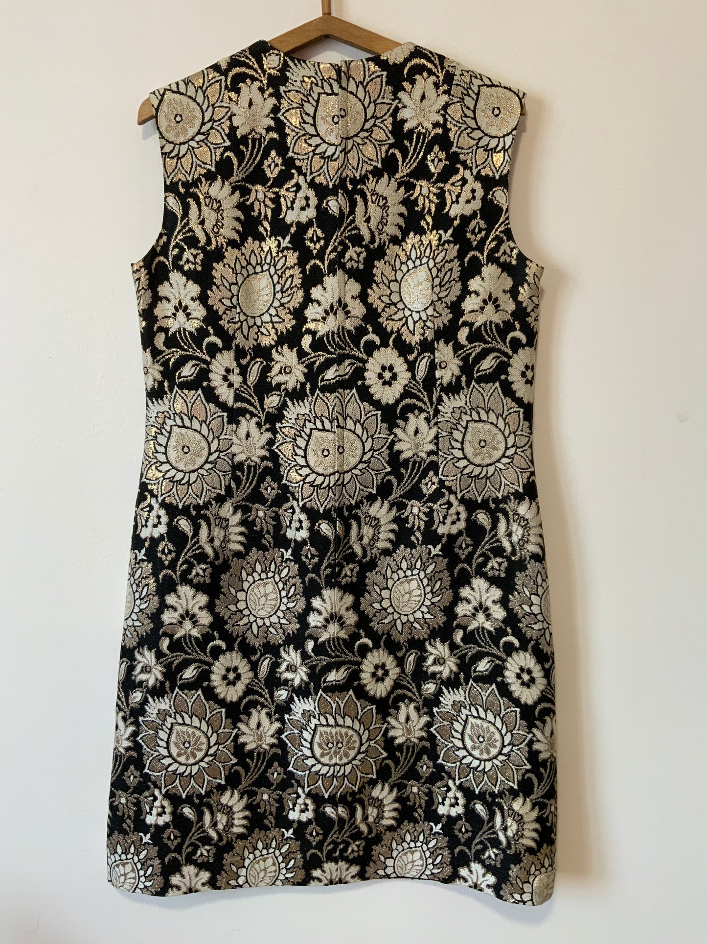Ensemble Création Chic Fleurs dorées 1970 Fait main Unique Élégance Assurée