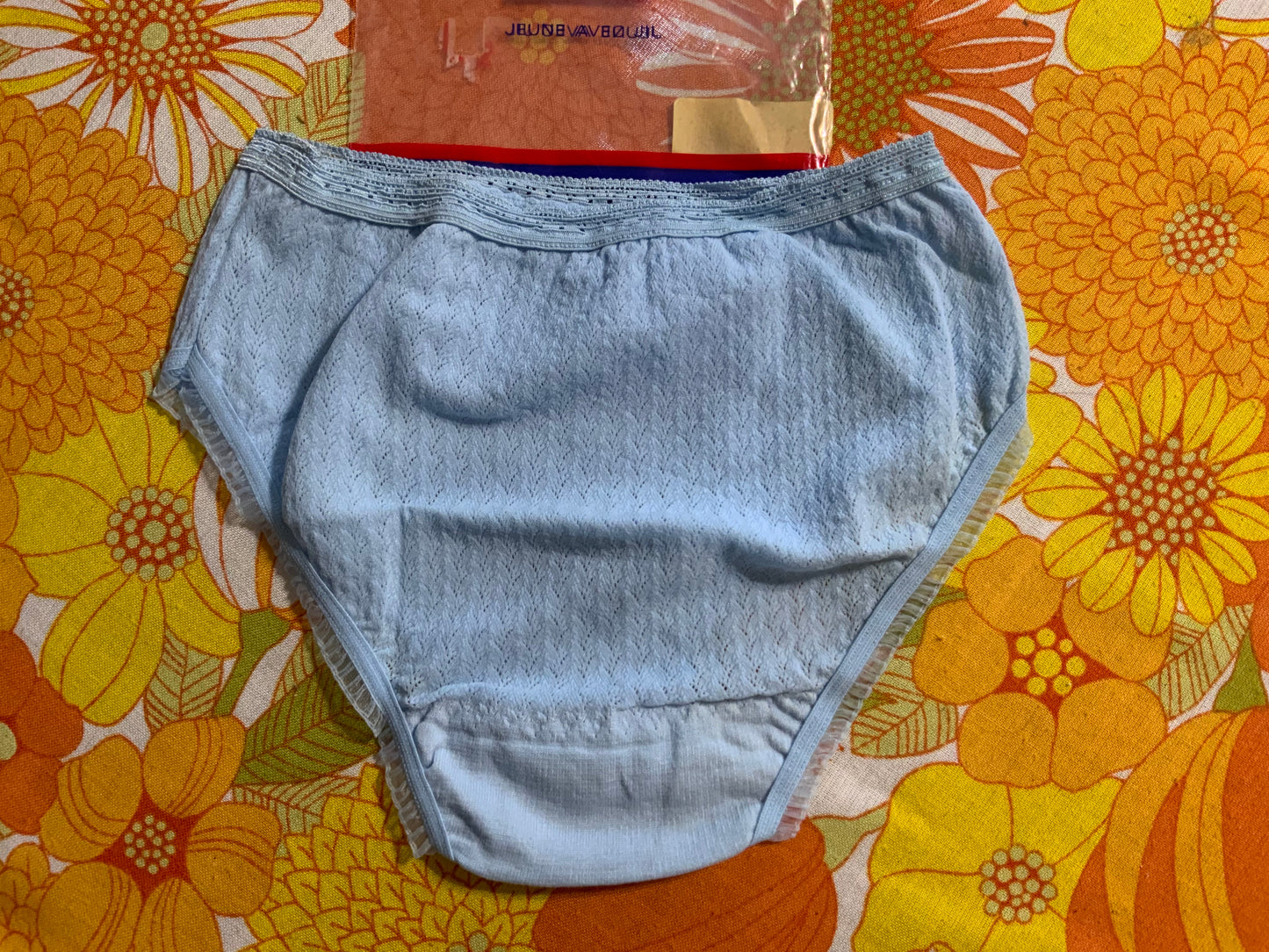 Culotte Dentelle Bleu ciel Vintage Neuf 1970/80
